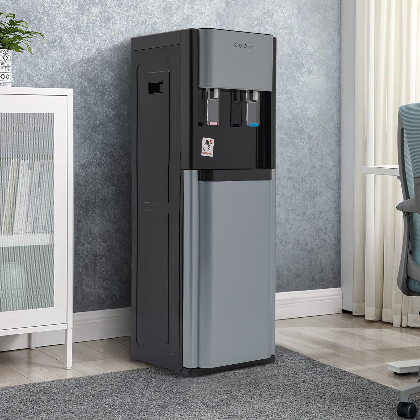 Generic Bottom Loading Water Cooler Dispenser with Heating and Cooling Functions (Dark Gray, 5 Gallon) l1bus - Image 6