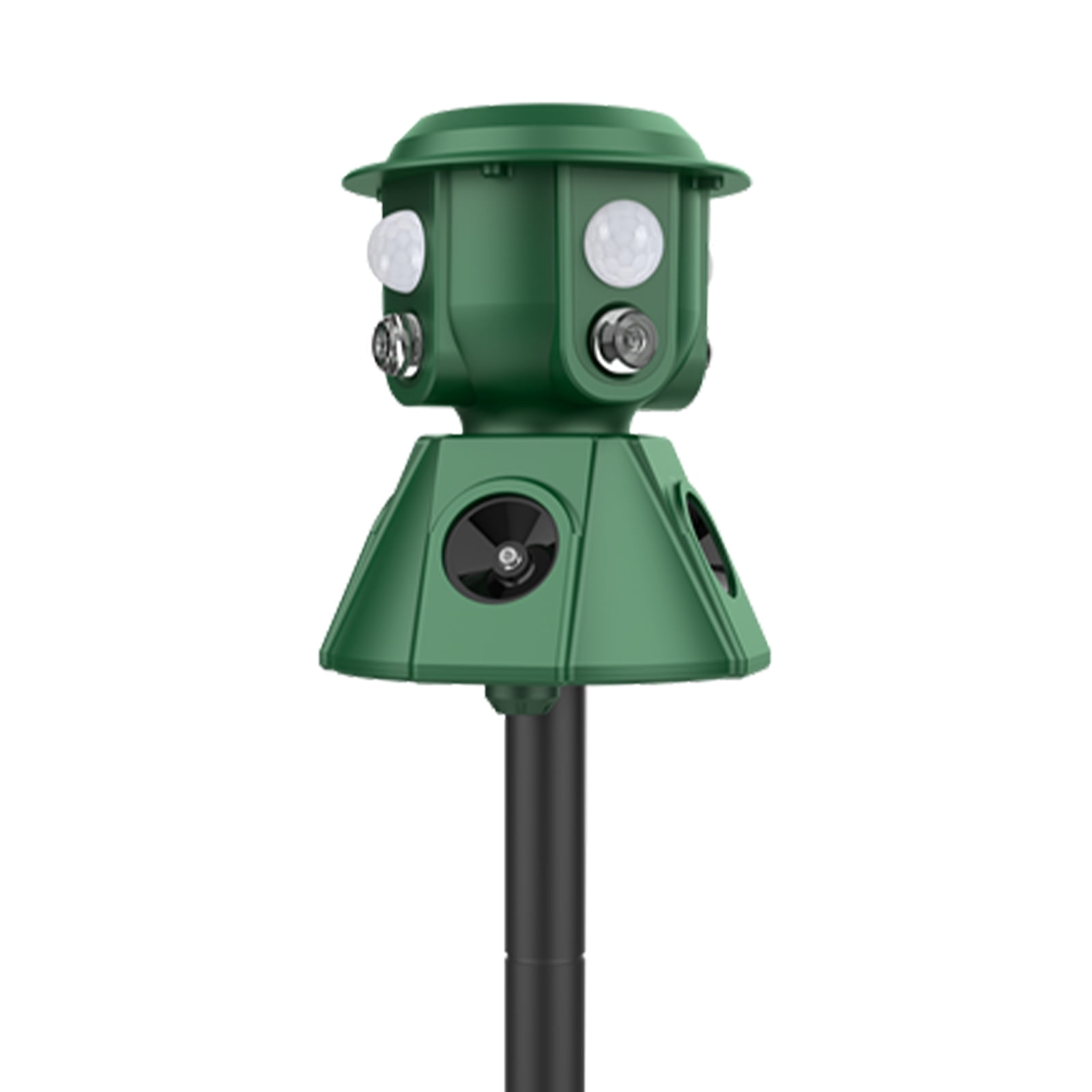 KingFurt Ultrasonic Animal Repeller 360 Degree Pest Control Device (Green, 1000mAh Battery) 2l84i