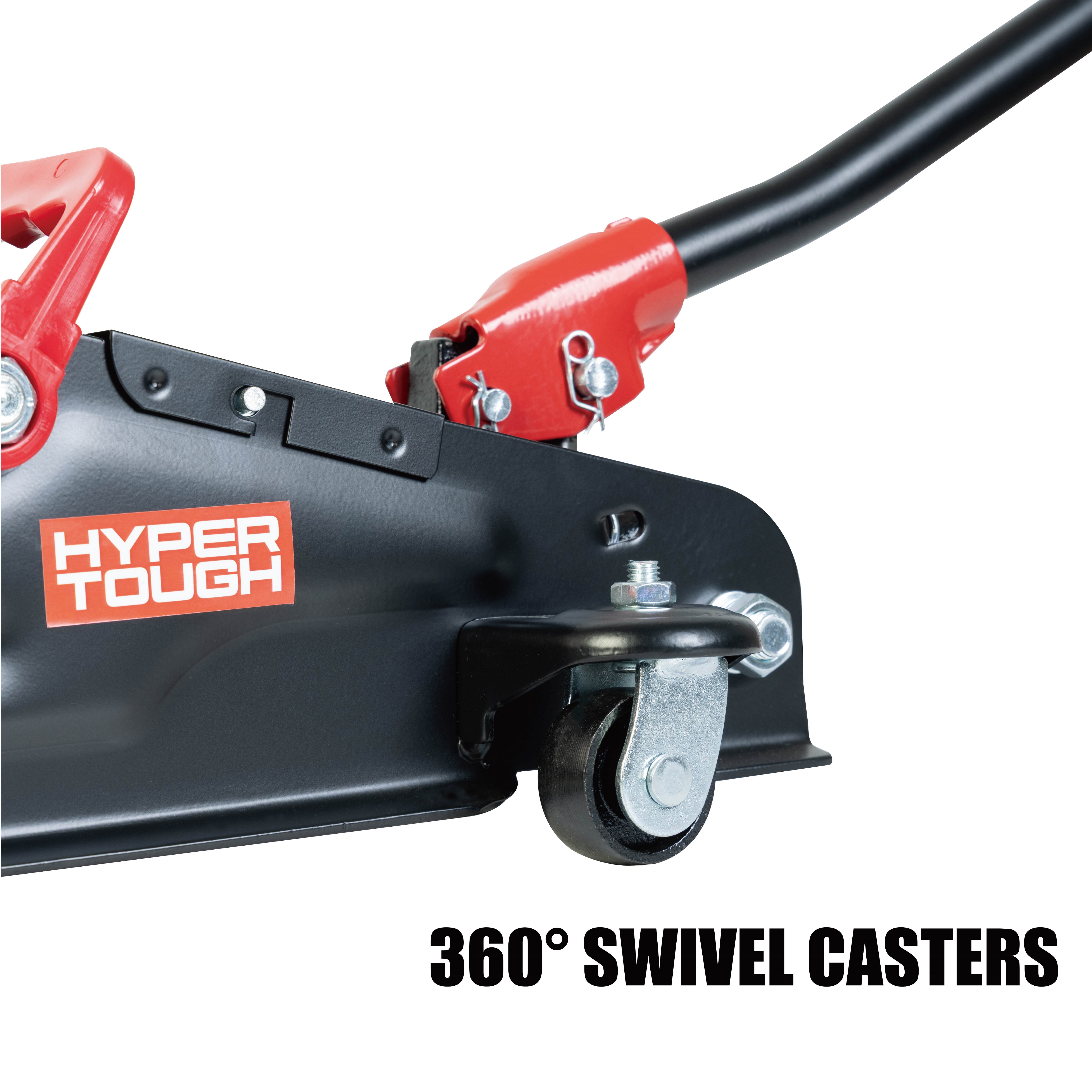 Hyper Tough 2 Ton Hydraulic Trolley Jack, Heavy-Duty Steel Floor Jack for Sedan and Coupe (Black, 4000 lb) rt151