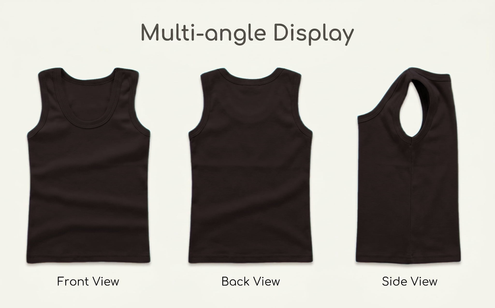 TEAJOPSUU Kids Ribbed Tank Tops Unisex Sleeveless Workout Shirts (Black, 2-Pack) 0h3pn