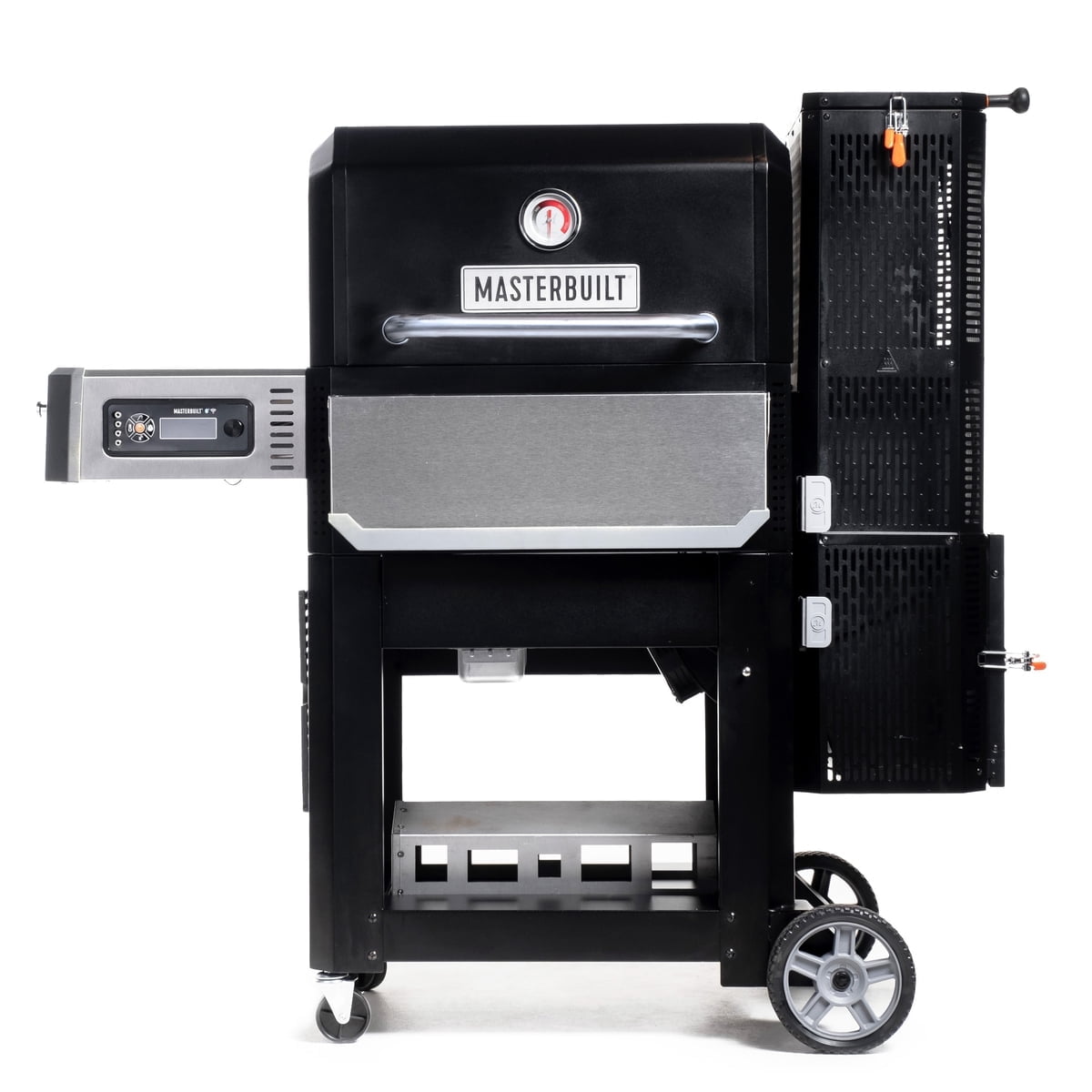 Masterbuilt Gravity Series 800 Digital Charcoal Smoker Grill with Griddle Insert (Black, 800 sq in) l4m75
