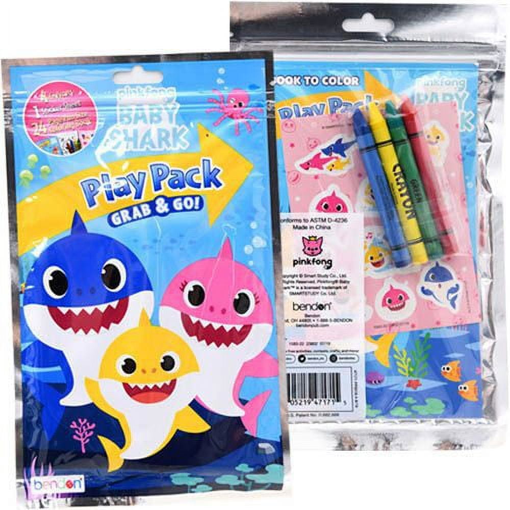 Bendon Baby Shark Play Pack Activity Set (Multicolor, 1 Pack) 336sj