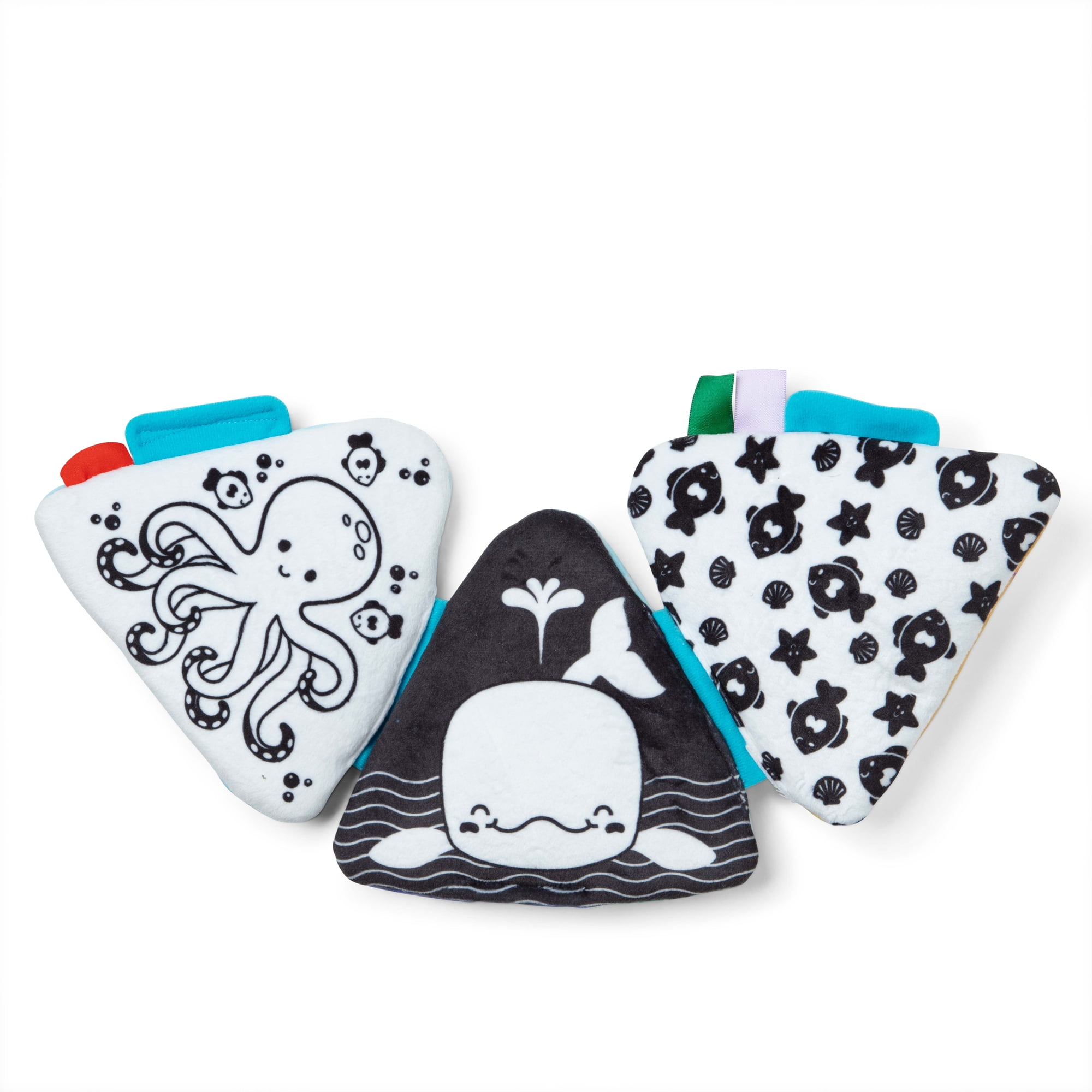 Melissa & Doug Ocean Tummy Time Triangle Infant Sensory Activity Toy (Multi-Color, 1 Pack) cvcs9