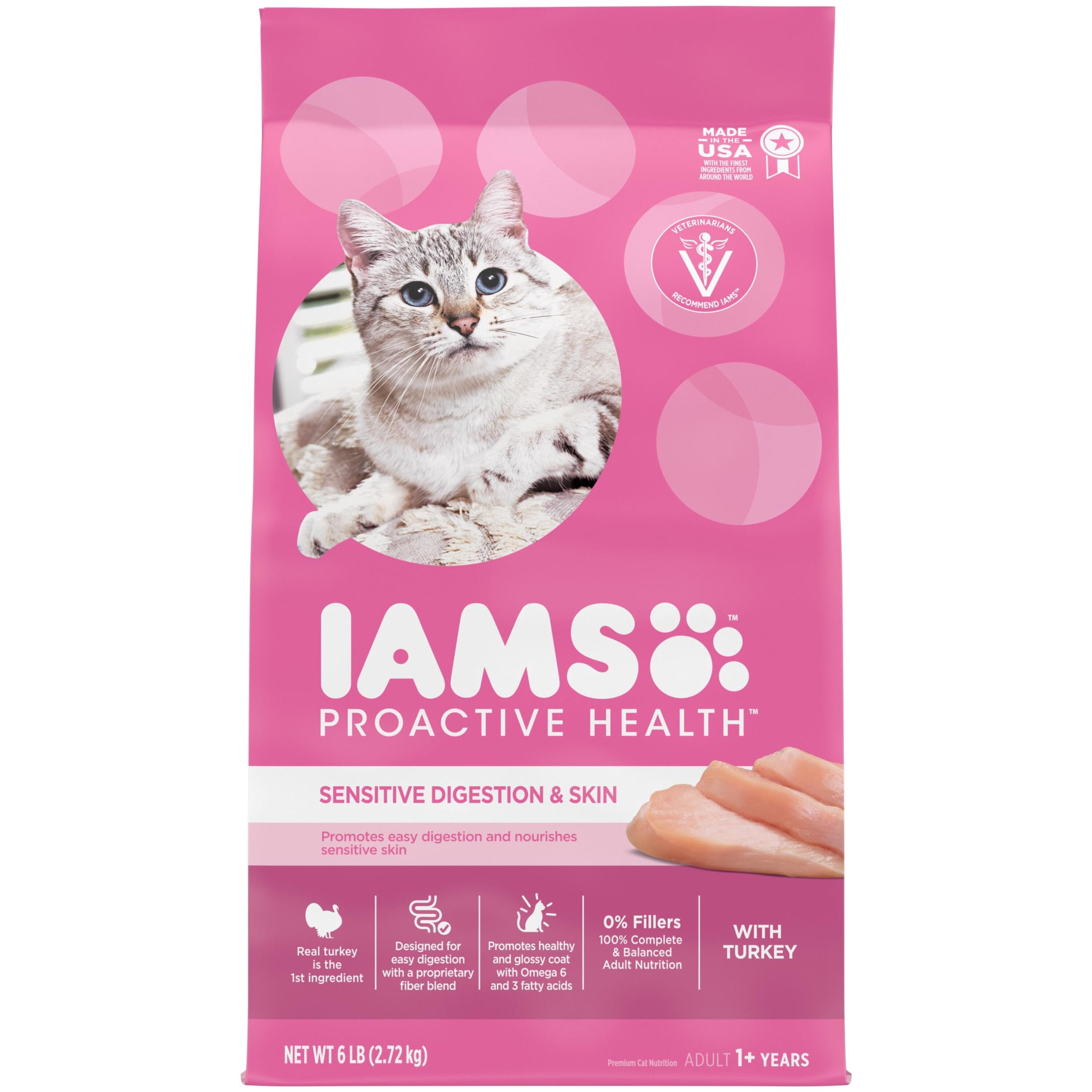 Iams Proactive Health Adult Dry Cat Food, Real Turkey Recipe (6 lb) kvsx0