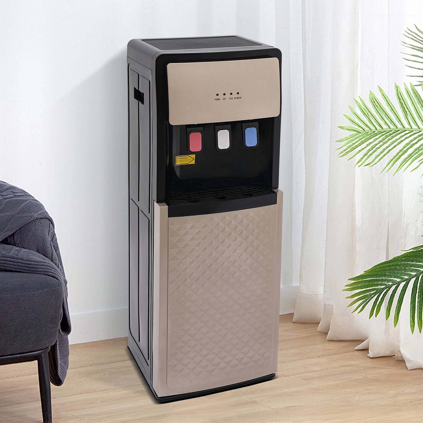 Generic Bottom Loading Water Cooler Dispenser (Gold, Floor Standing) 3do1p