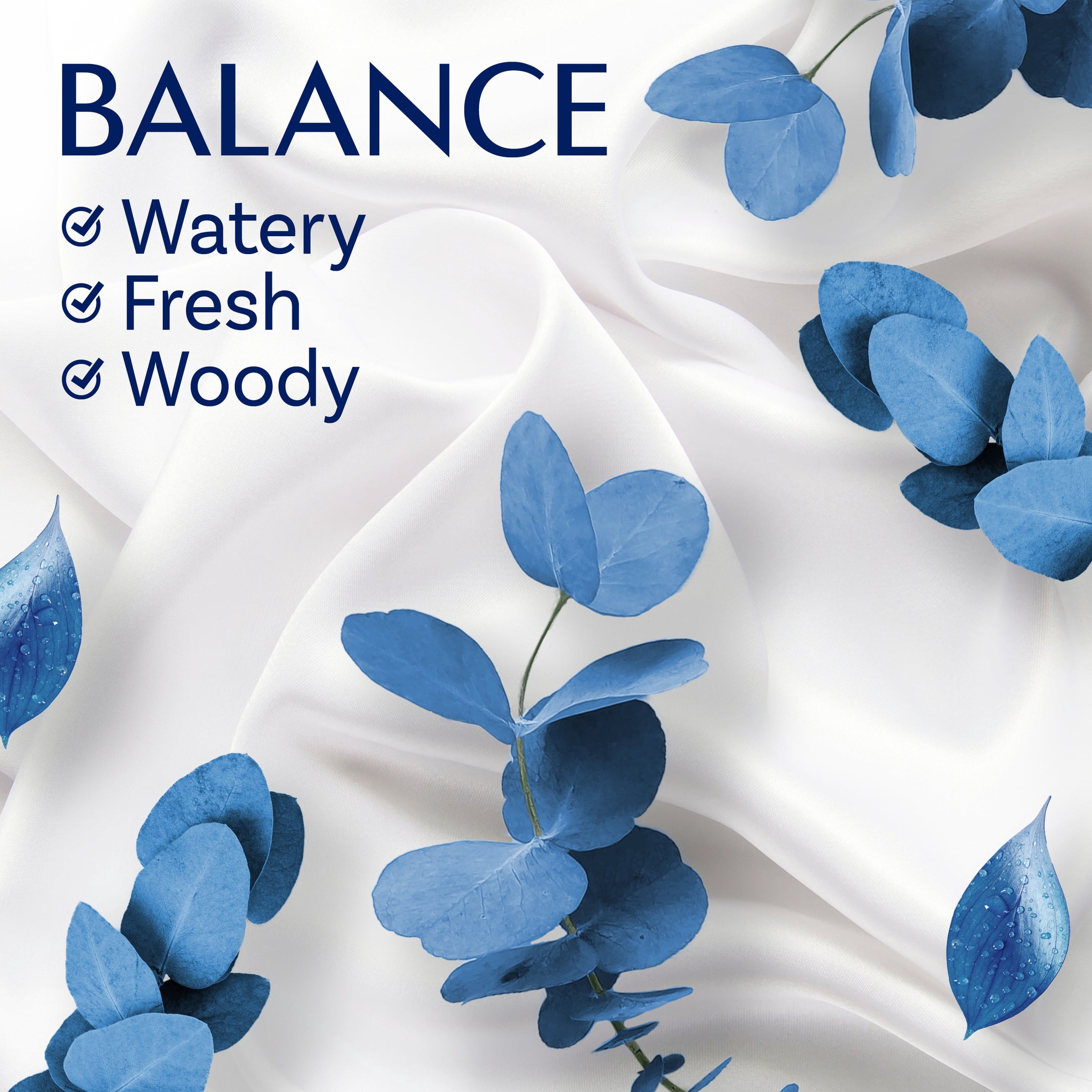 Downy Infusions Balance Fabric Softener Dryer Sheets, Crisp Rain and Blue Eucalyptus Scent (Blue, 80 Count) jncgu