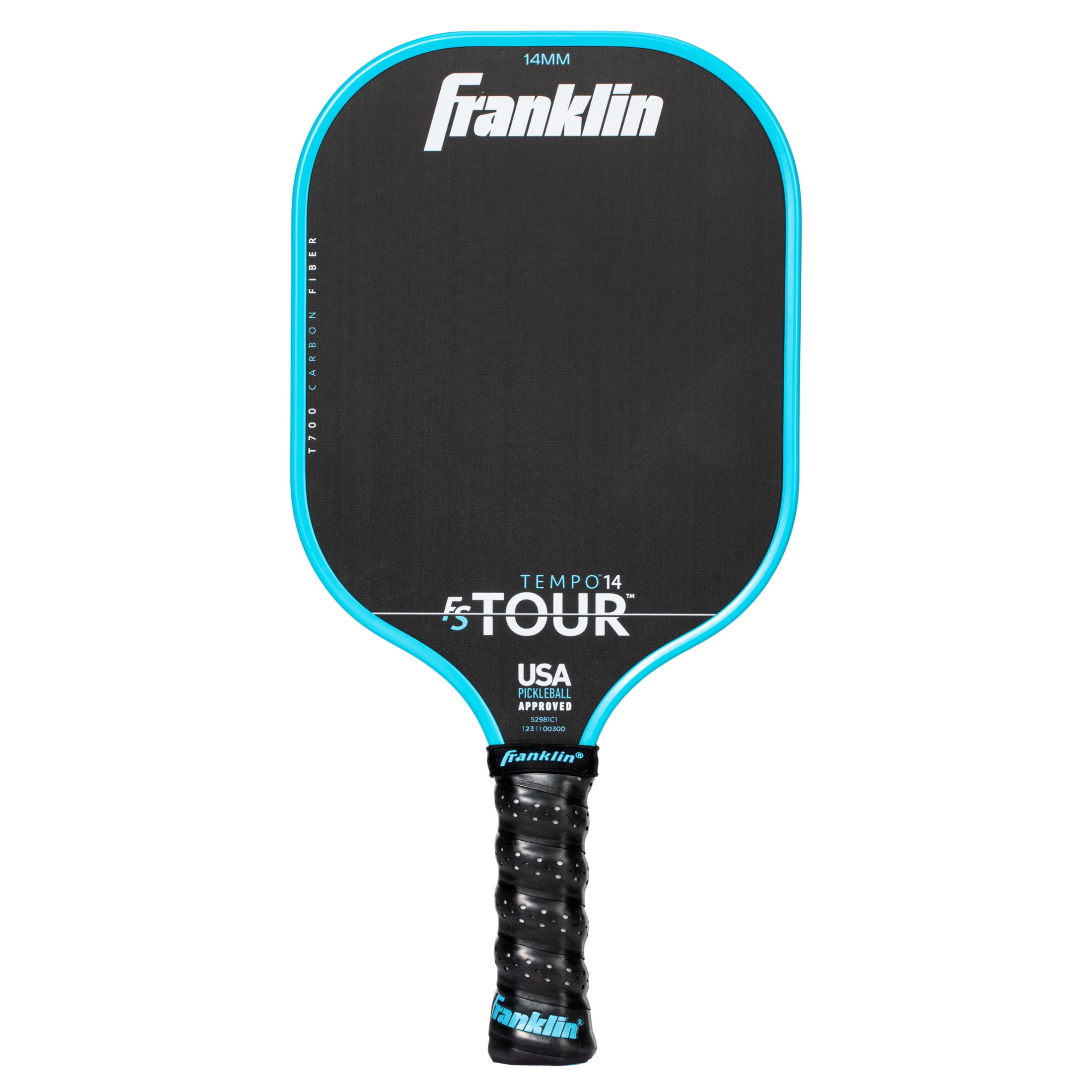 Franklin Sports FS Tour Series Pickleball Paddle - Carbon Fiber Surface - Professional Tournament Grade (Blue, 8.5 oz) wir4t