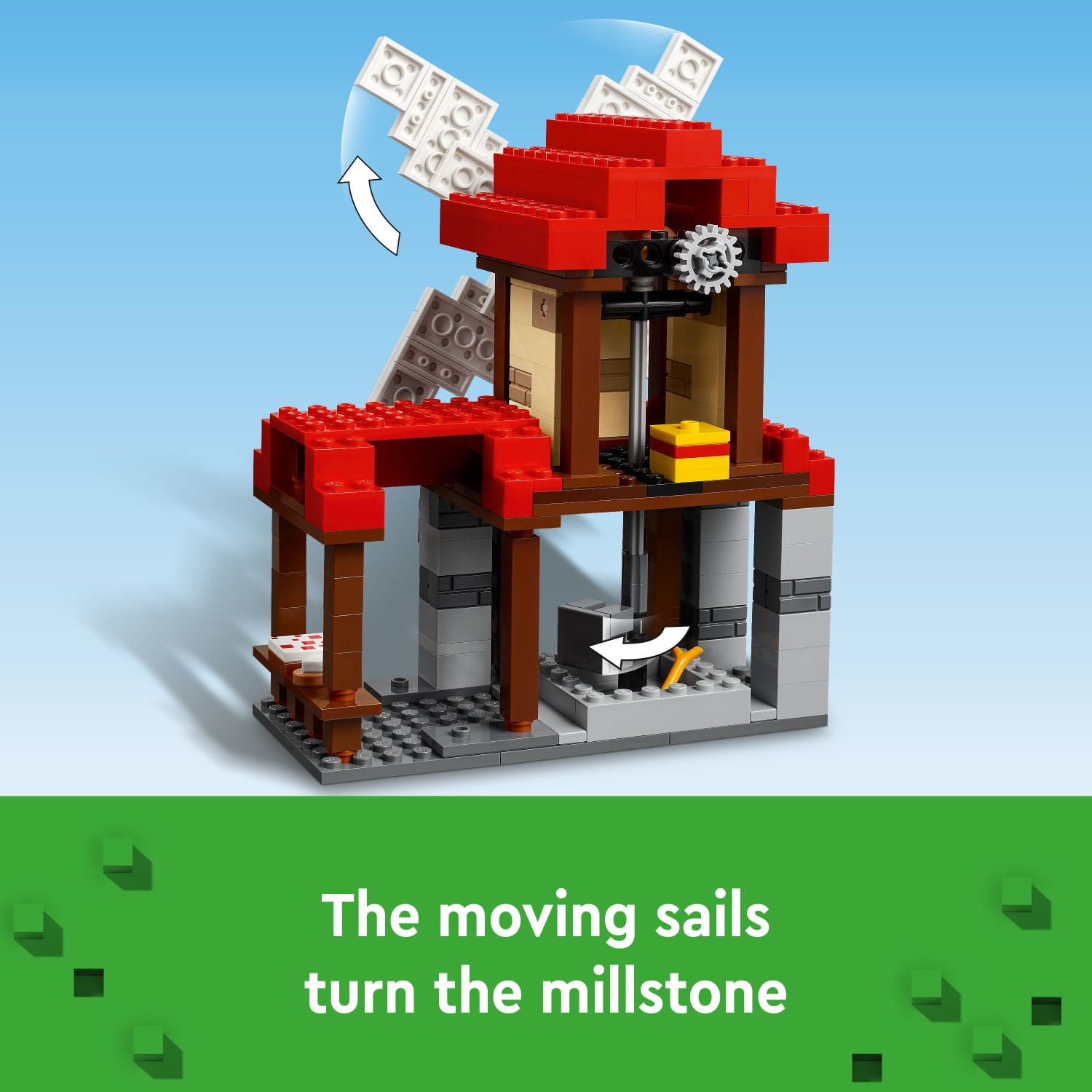 LEGO Minecraft The Windmill Farm Building Set, Creative Video Game Construction Toy with Minifigures (462 Pieces) ngi66