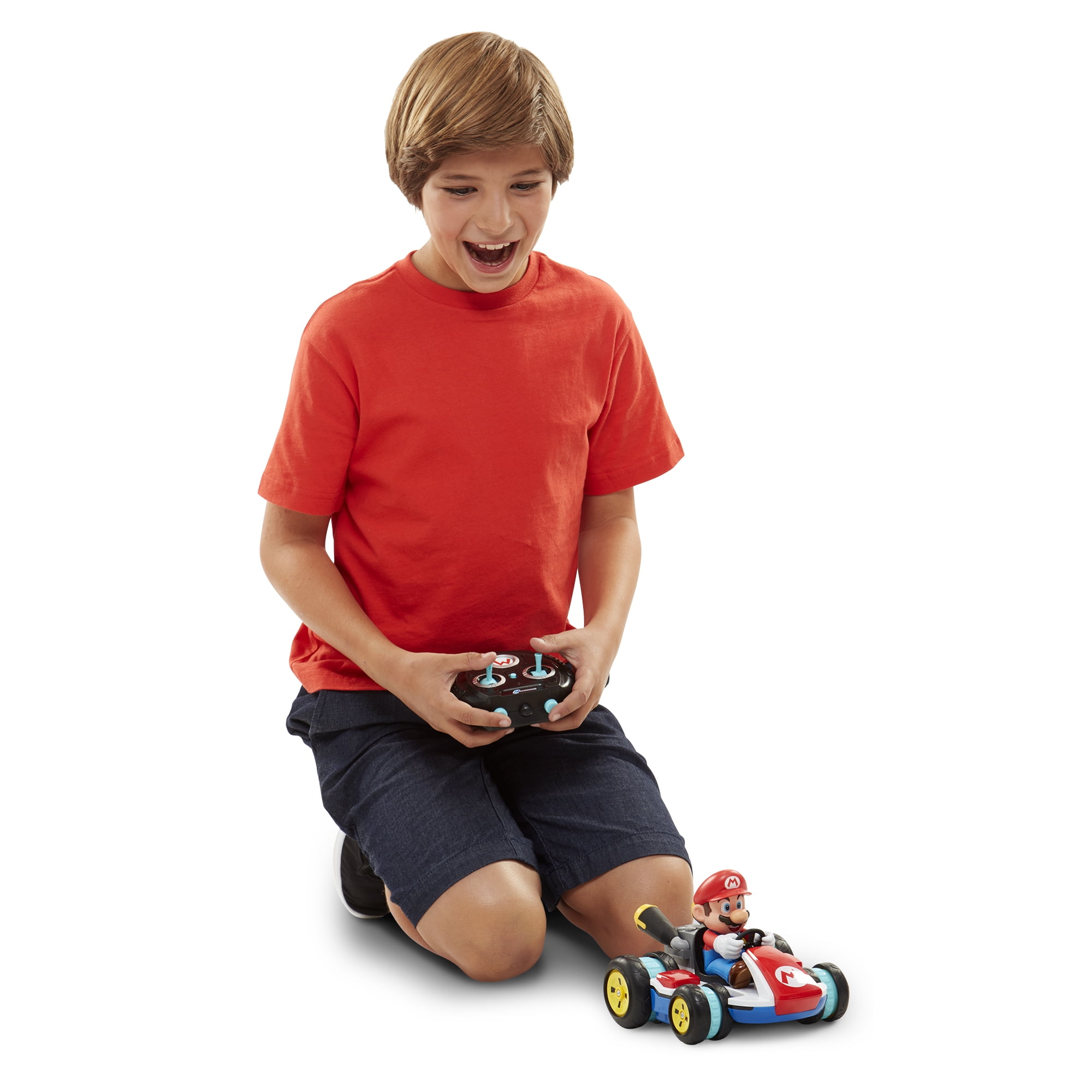 Nintendo Super Mario Radio Control Kart Anti-Gravity RC Vehicle (Red, 100 ft Range) 3kjx4