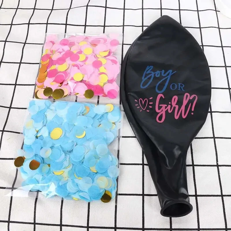 KLYNE Gender Reveal Balloon Set, Durable Latex Party Decor (Black, 36 in) 0lgvi - Image 3