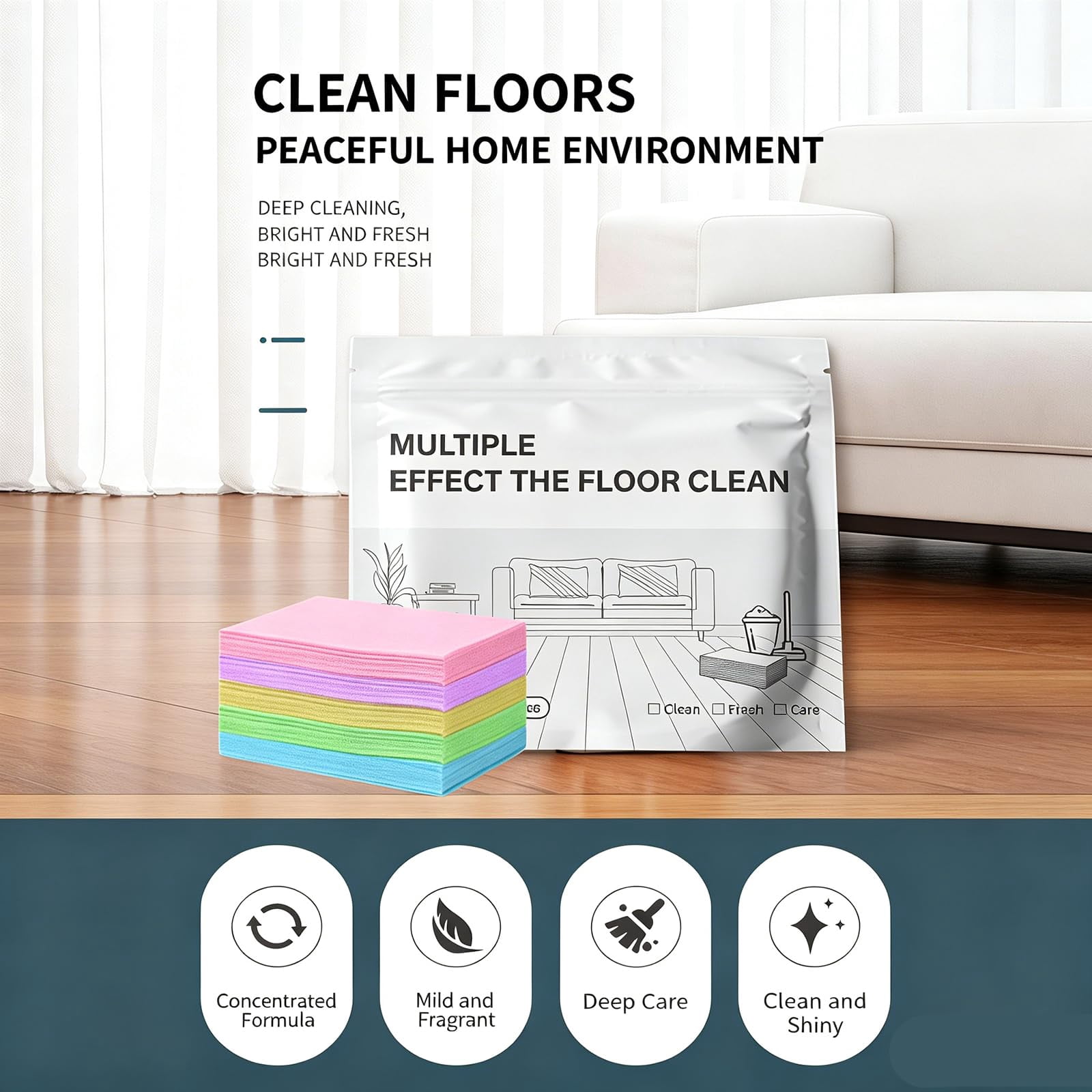 Generic Multi-Surface Floor Cleaning Tablets (Concentrated Deep Cleaning Solution, 100 Count) rzuep