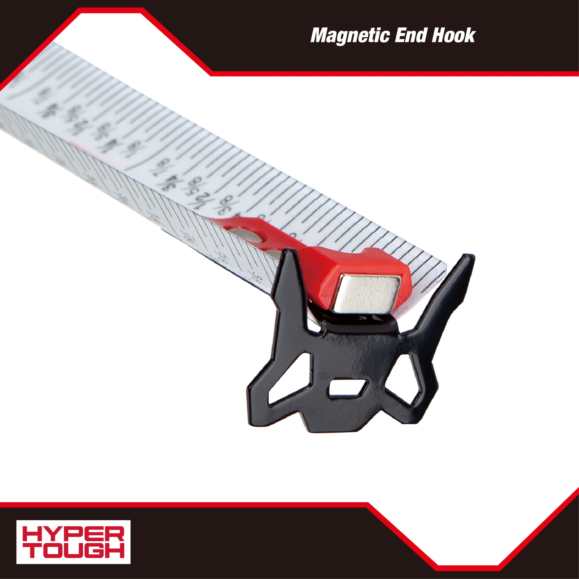Hyper Tough Magnetic Tape Measure with Nylon-Coated Blade (Red, 25 ft) 9ew0n - Image 11