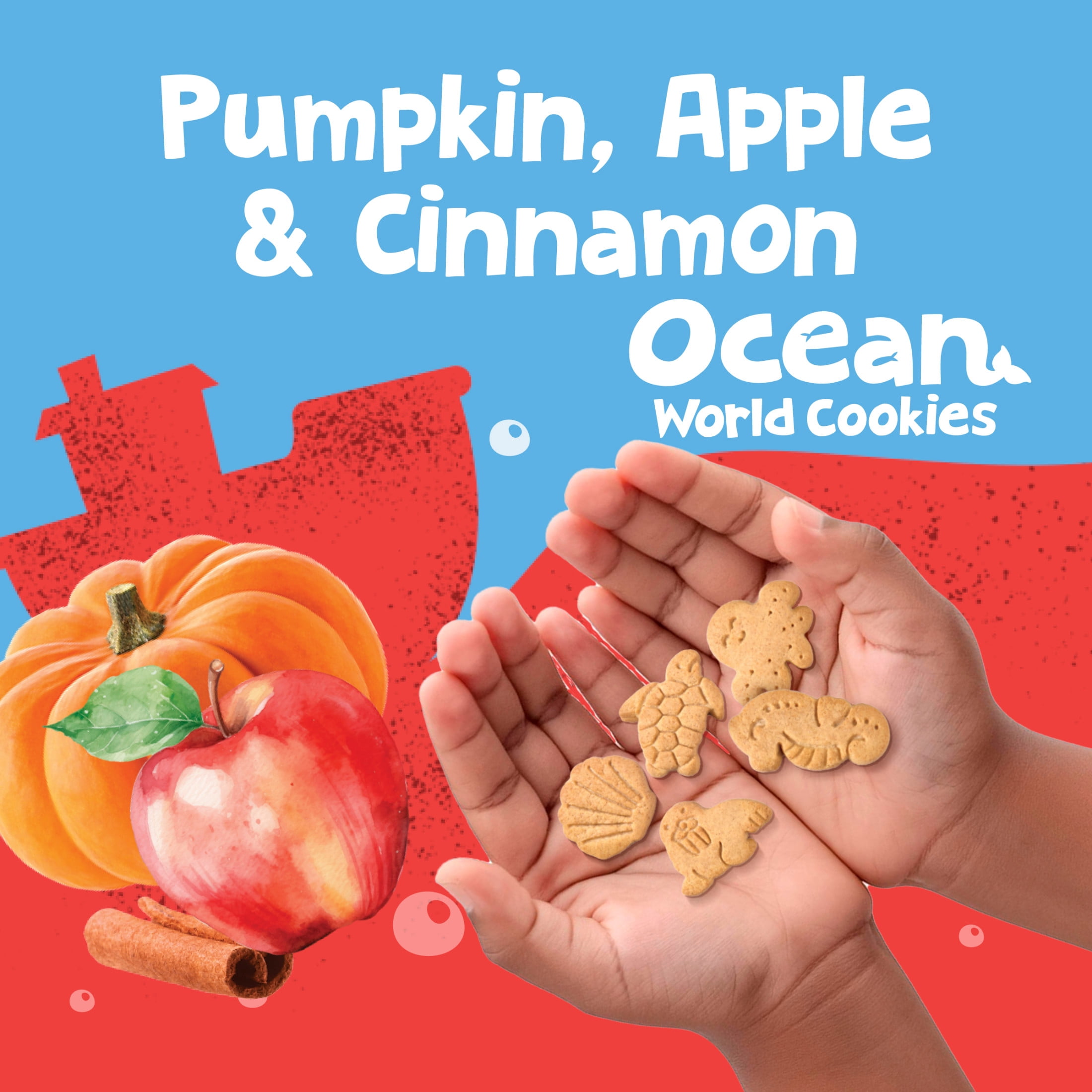 Gerber Get'ems Ocean World Cookies, Pumpkin Apple & Cinnamon Flavor (8 Pack, 8.48 oz) 95nll