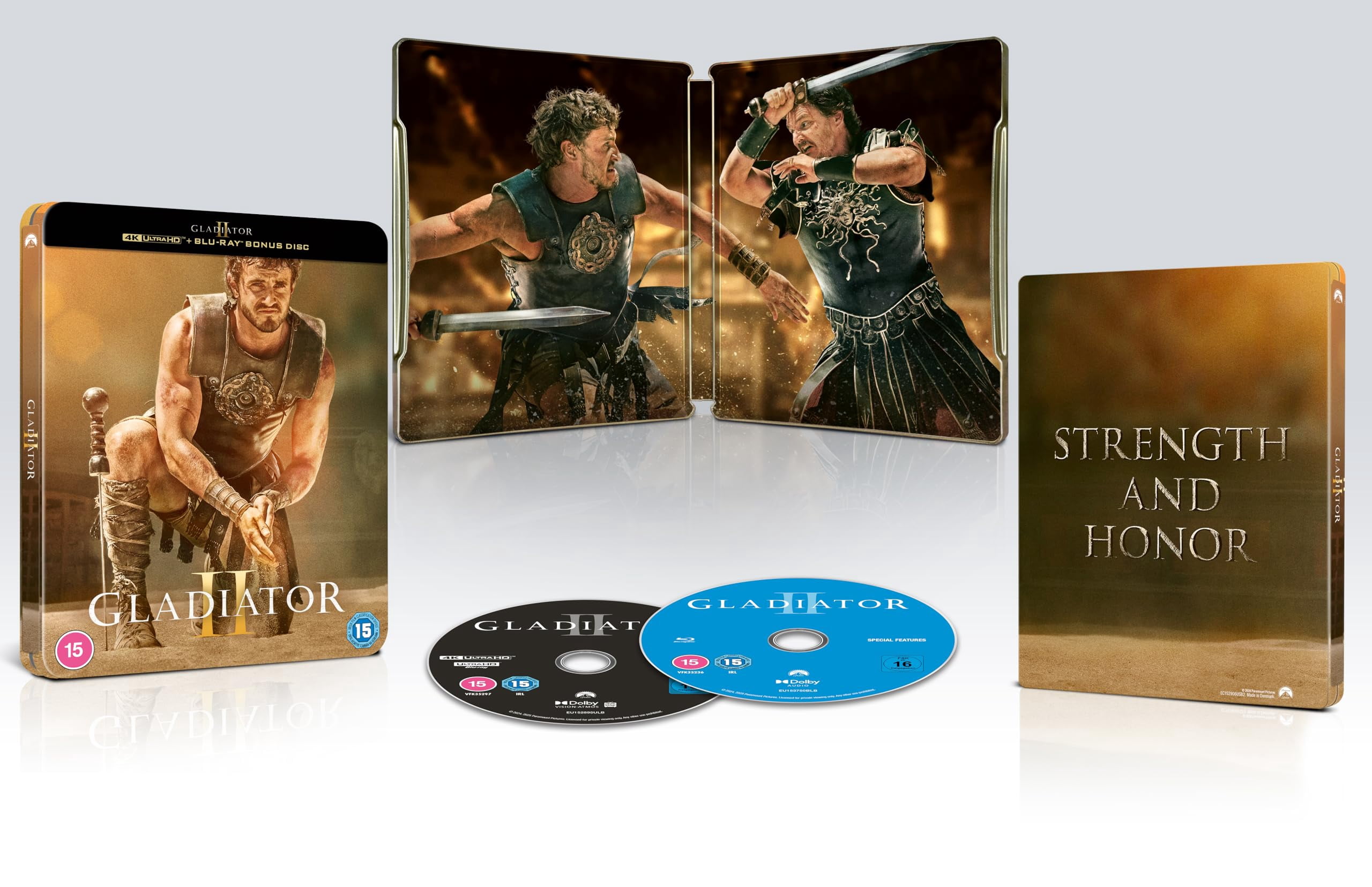 Paramount Gladiator II SteelBook Limited Edition 4K Ultra HD + Blu-ray (2 Disc Set) hclm0