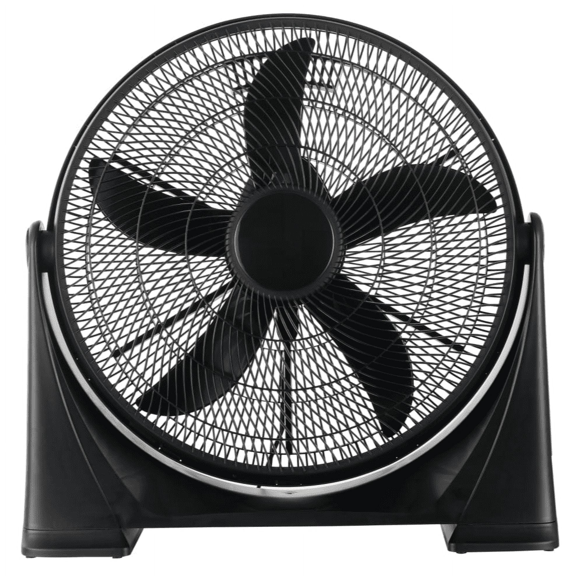 Pelonis 20-Inch Air Circulator Floor Fan with Wall Mount Option (Black, 20 in) nlnkg