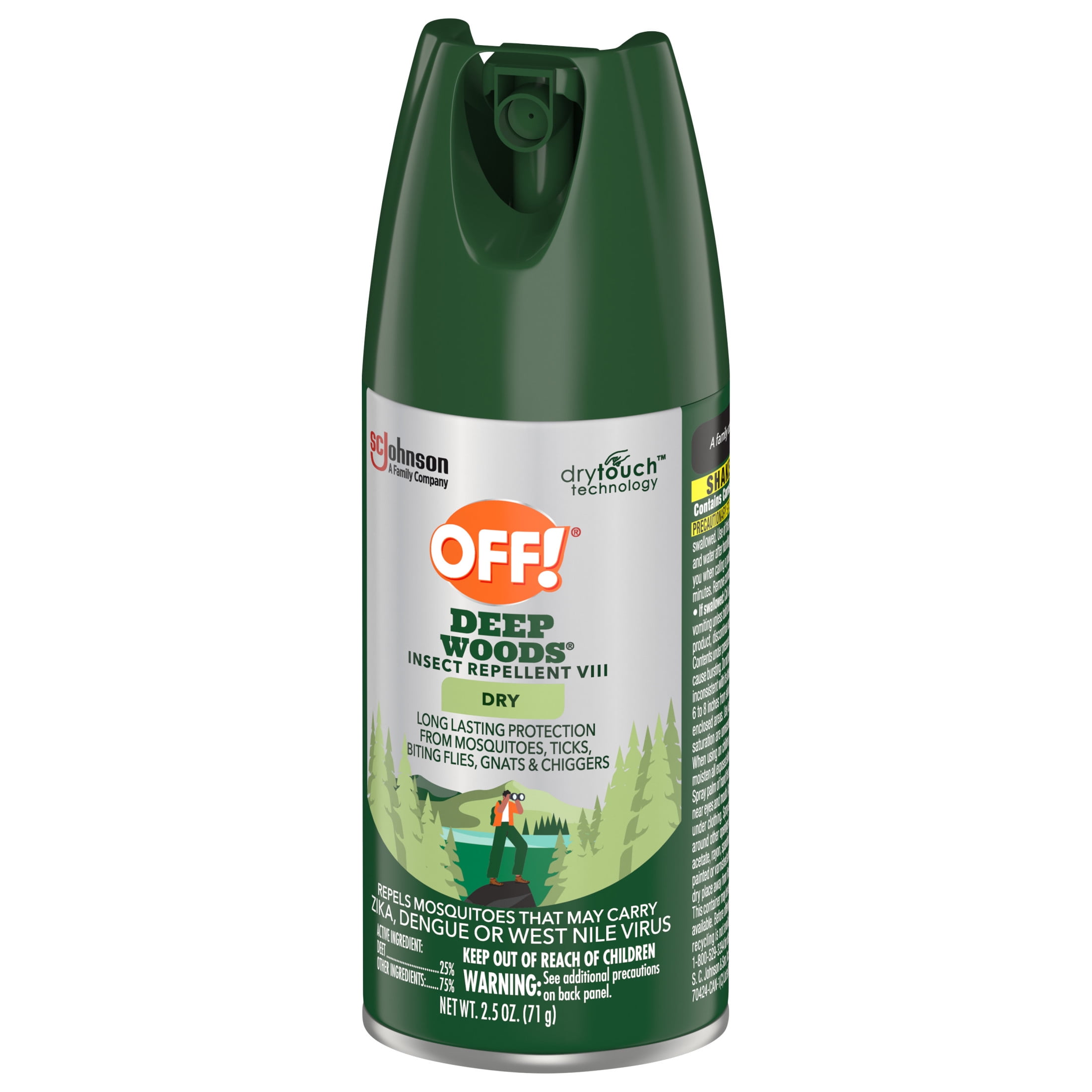 OFF! Deep Woods Insect Repellent Spray with 25% DEET (Clear, 2.5 oz) utmgq