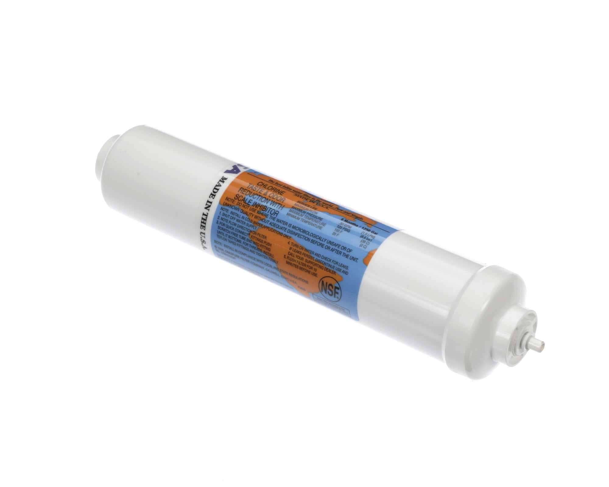 Omnipure K2586JJ Inline Water Filter Replacement Cartridge (10 in x 2 in) ify6o