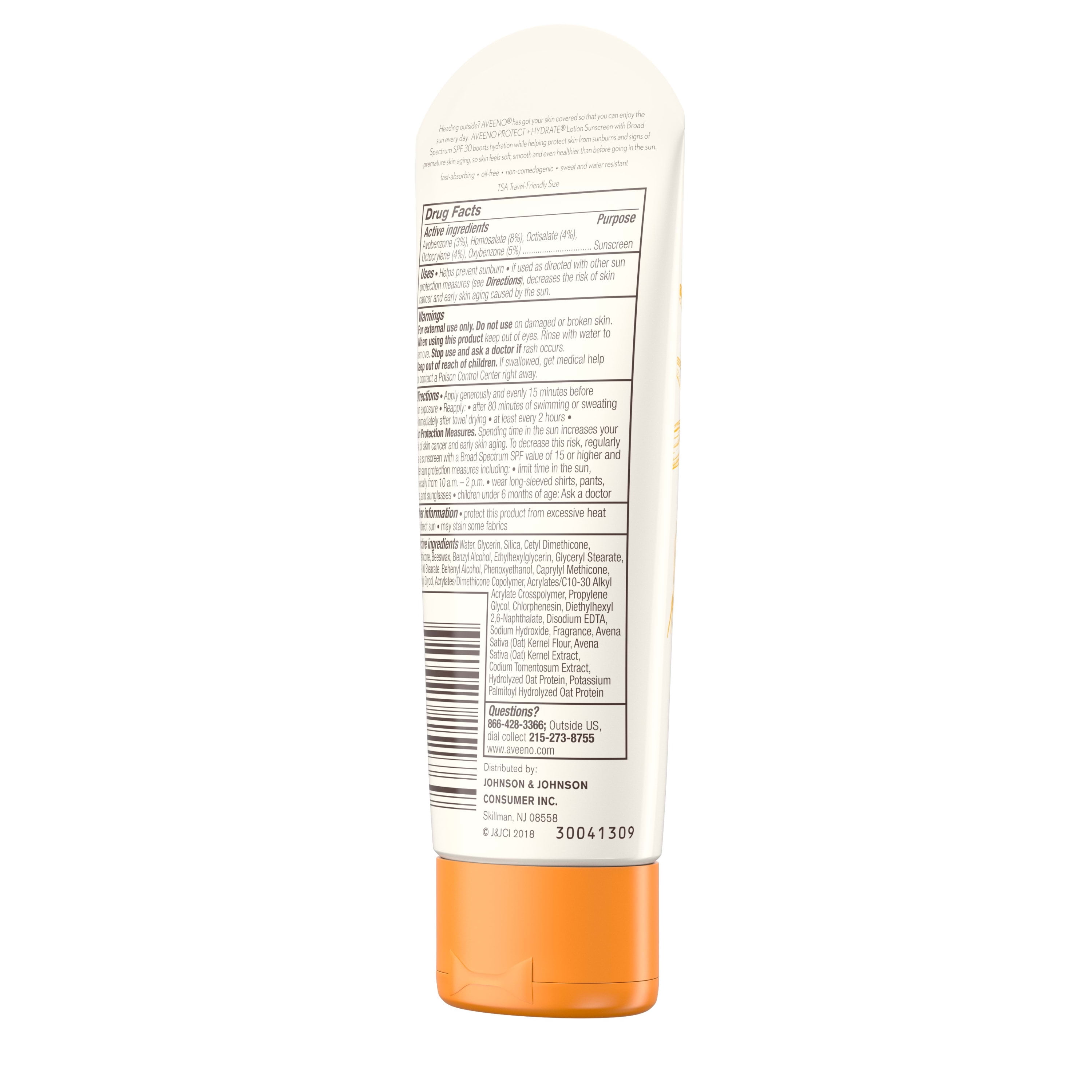 Aveeno Protect + Hydrate Face Sunscreen Lotion with Broad Spectrum SPF 30 (3 oz) mgjo5
