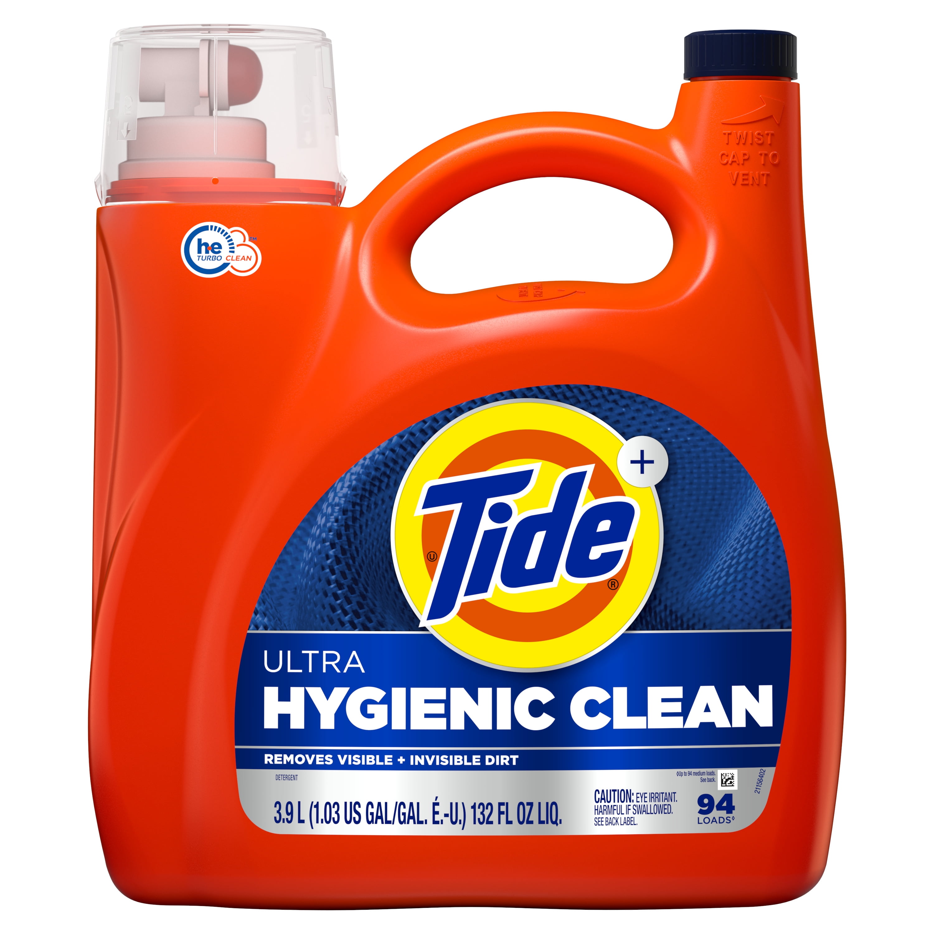 Tide Ultra Hygienic Clean Liquid Laundry Detergent, Original Scent (132 fl oz) yz2oq