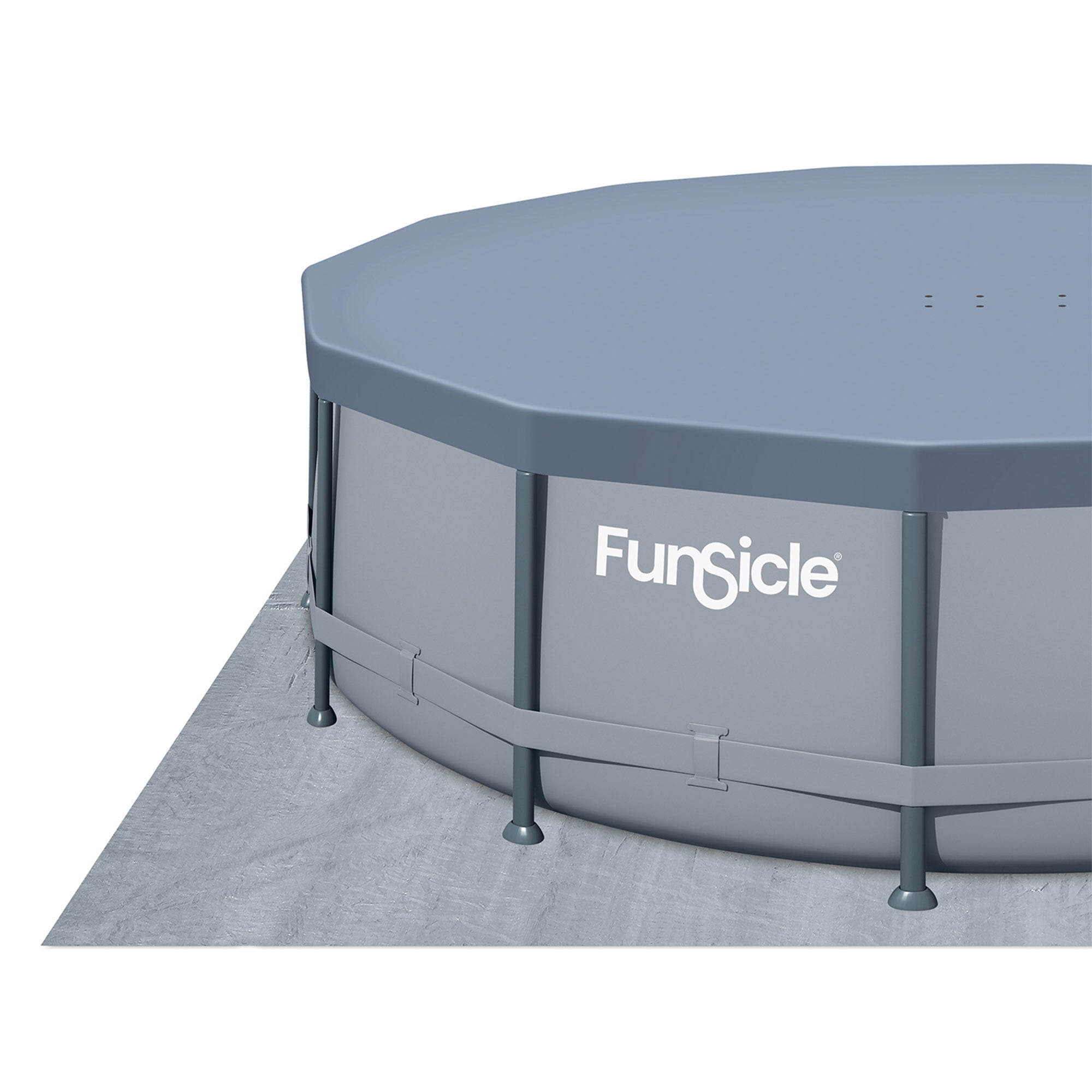 Funsicle 14ft Round Oasis Above Ground Pool with SkimmerPlus Filter Pump (Blue, 14 ft x 42 in) 10x96