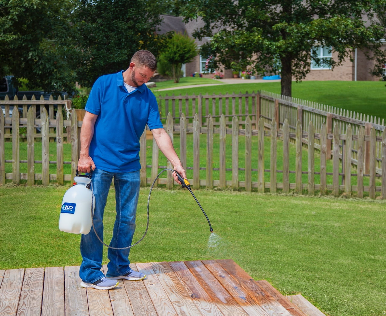 Eco Advance Wood Siloxane Waterproofer, Professional Grade Protective Sealant (Clear, 128 fl oz) khbj5