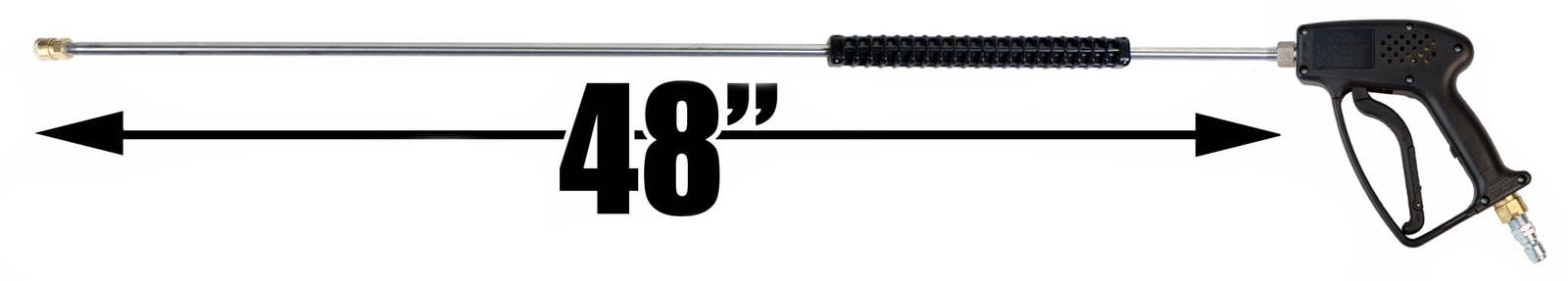 Giant Industries 5000 PSI Pressure Washer Gun with 48 in. Stainless Steel Deluxe Wand (Silver, 1 Pack) rek0k