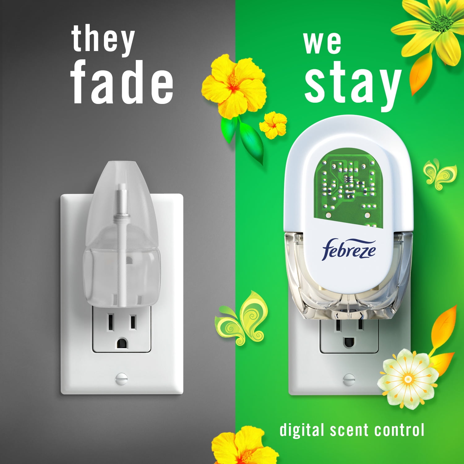 Febreze Fade Defy Plug In Air Freshener Scented Oil Refill (Gain Original, 4 Count, 0.87 fl oz each) cn3wz