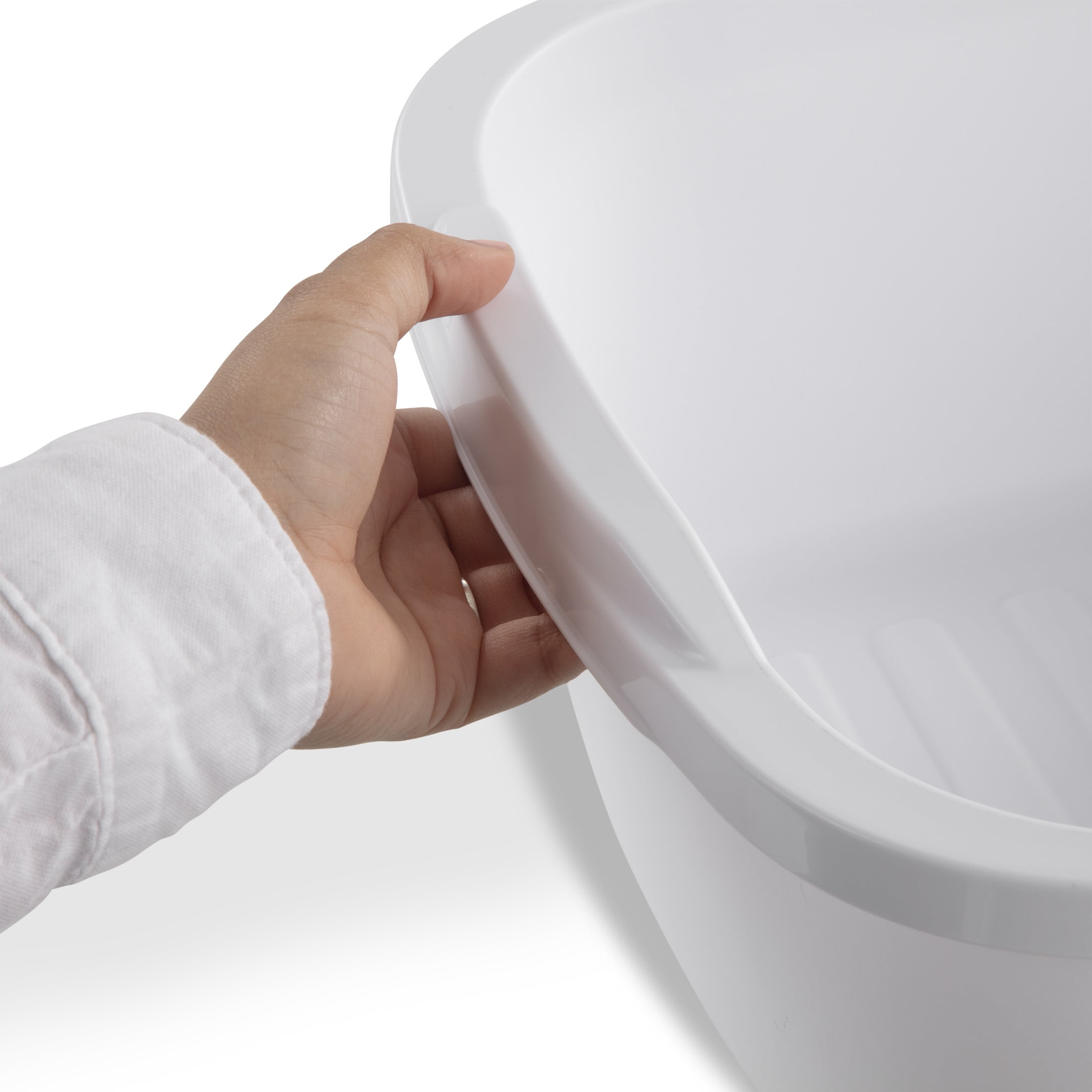 Sterilite Multi-Purpose Dishpan, Heavy-Duty Plastic Sink Basin (White, 12 qt) 05hgb
