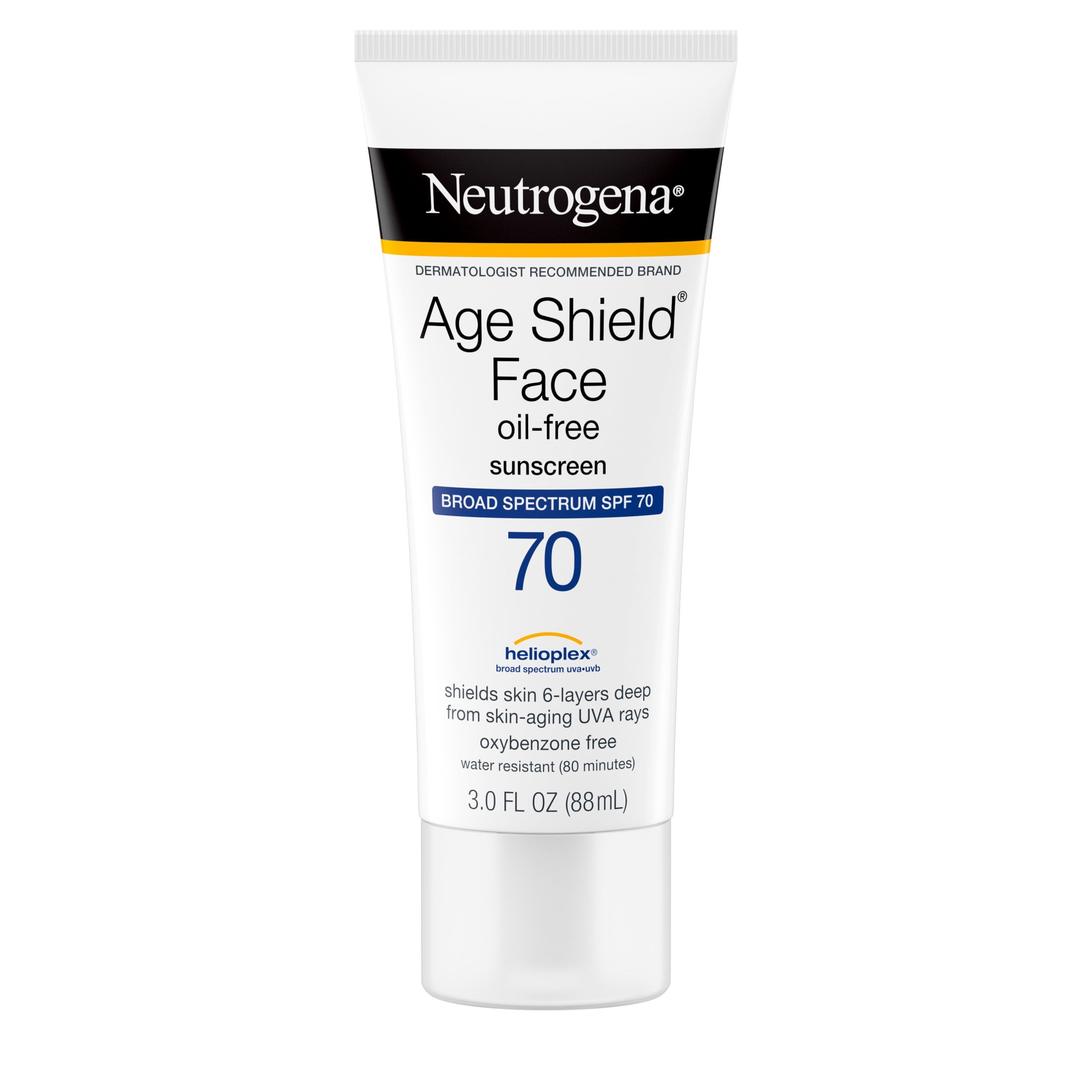 Neutrogena Age Shield Face Sunscreen, Broad Spectrum SPF 70 Oil-Free Lotion (3 fl oz) rt4oa