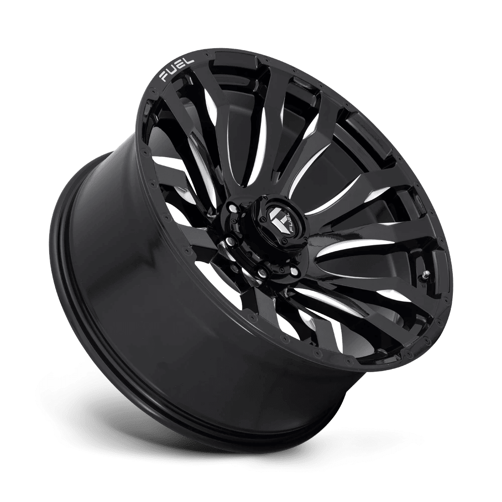 Fuel 1PC D673 Blitz Aluminum Wheel (Gloss Black Milled, 17x9 in) qxxff