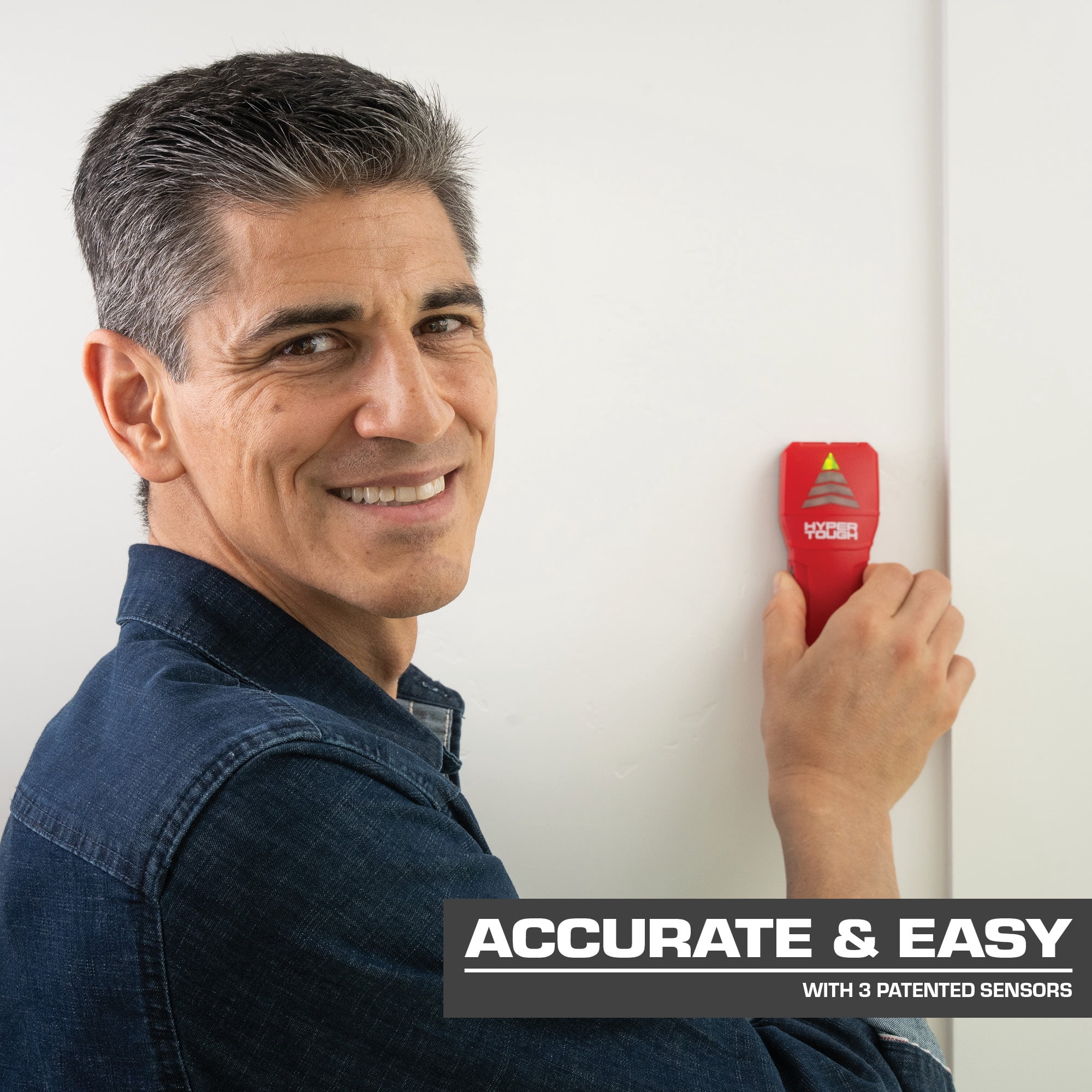 Hyper Tough 3-Sensor LED Electronic Stud Finder (1 in Detection Depth) 1wsn4