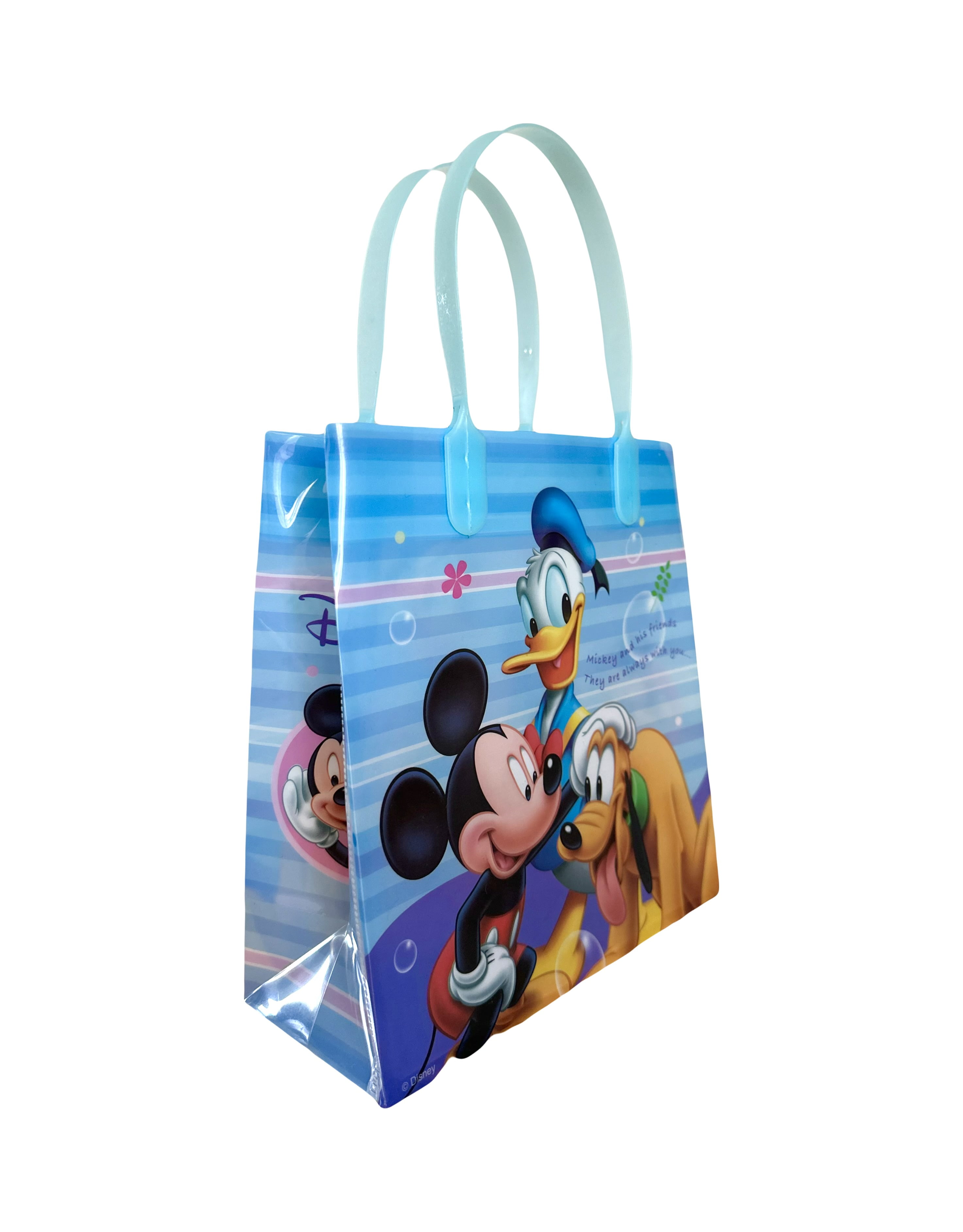 Disney Mickey Mouse And Donald Duck Gift Bags (Multicolor, 2 Pack, 8 in x 7 in x 3.25 in) www6l