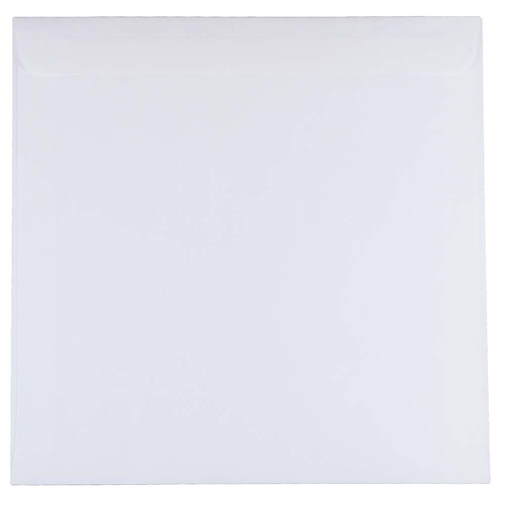 JAM Paper Square Invitation Envelopes, Premium Stationery for Weddings and Announcements (White, 9.5 x 9.5 in, 25/Pack) 8o9zn