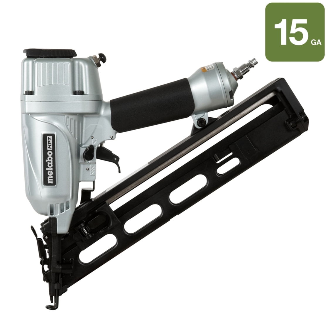 Metabo HPT Pneumatic 15-Gauge Angled Finish Nailer (NT65MA4, 1.25 in to 2.5 in) 44m6p