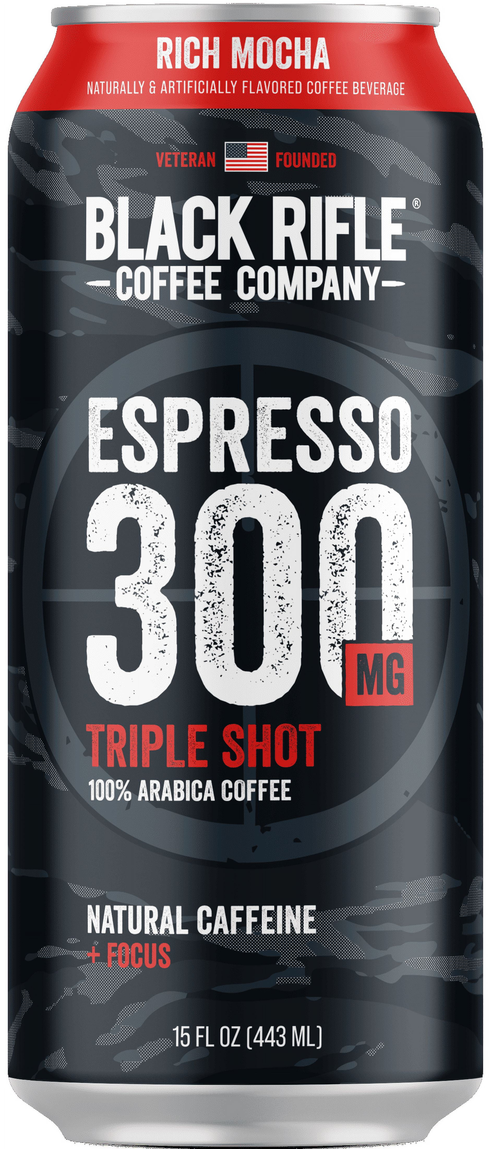 Black Rifle Coffee Company Ready to Drink Iced Espresso Triple Shot, Rich Mocha (15 oz) 5culv