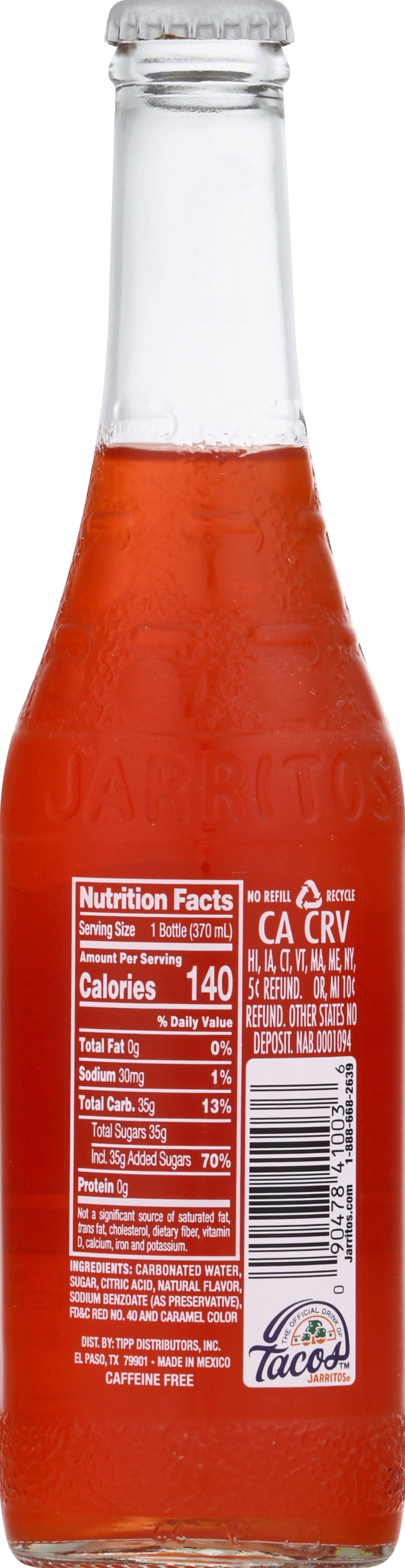 Jarritos Fruit Punch Soda, Authentic Mexican Fruit Flavored Drink (12.5 fl oz) 5uenf