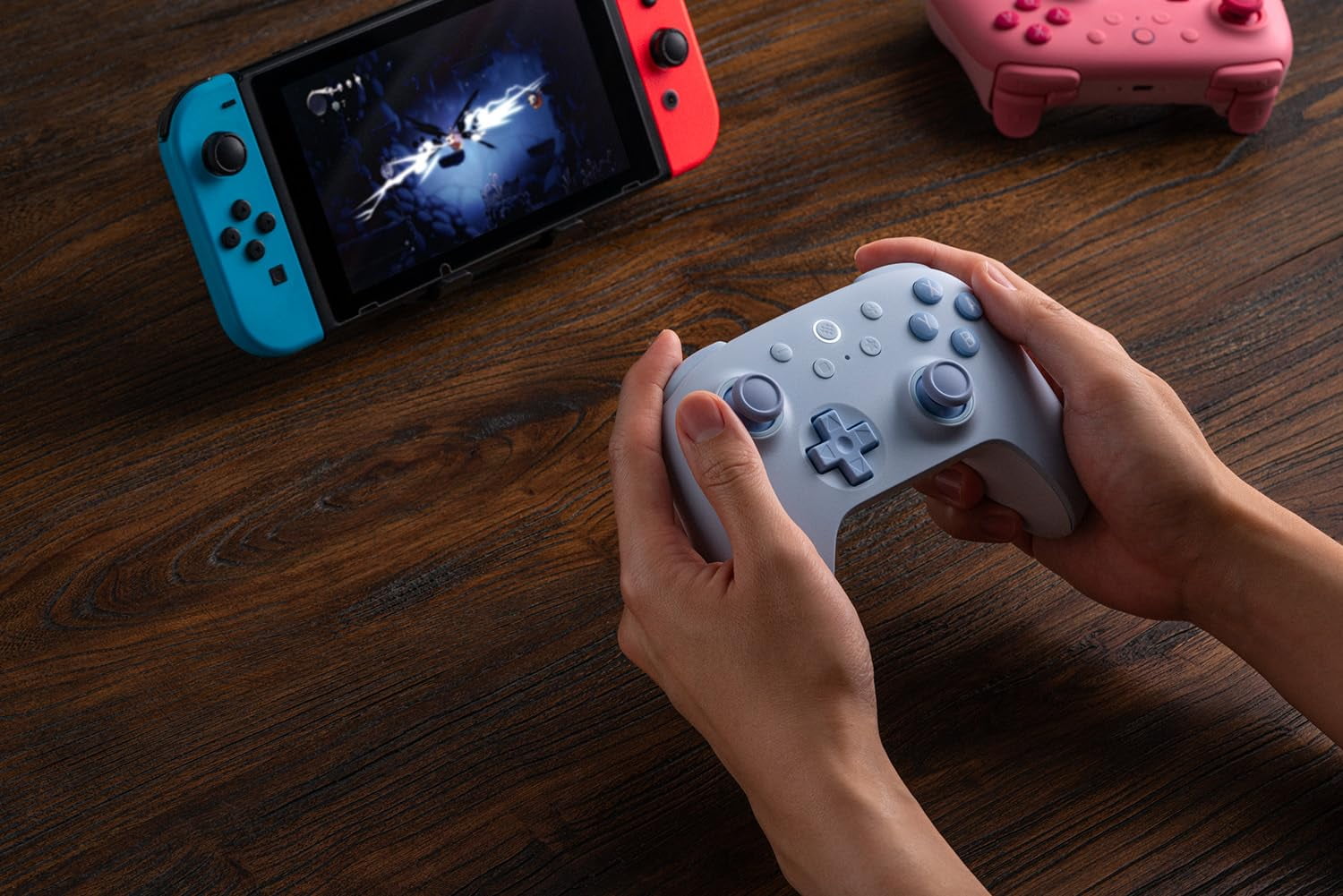 8BitDo Ultimate 2C Wireless Bluetooth Controller for Switch and Switch 2, Hall Effect Joysticks with 6-Axis Motion Control (Blue) 7x6b9 - Image 6