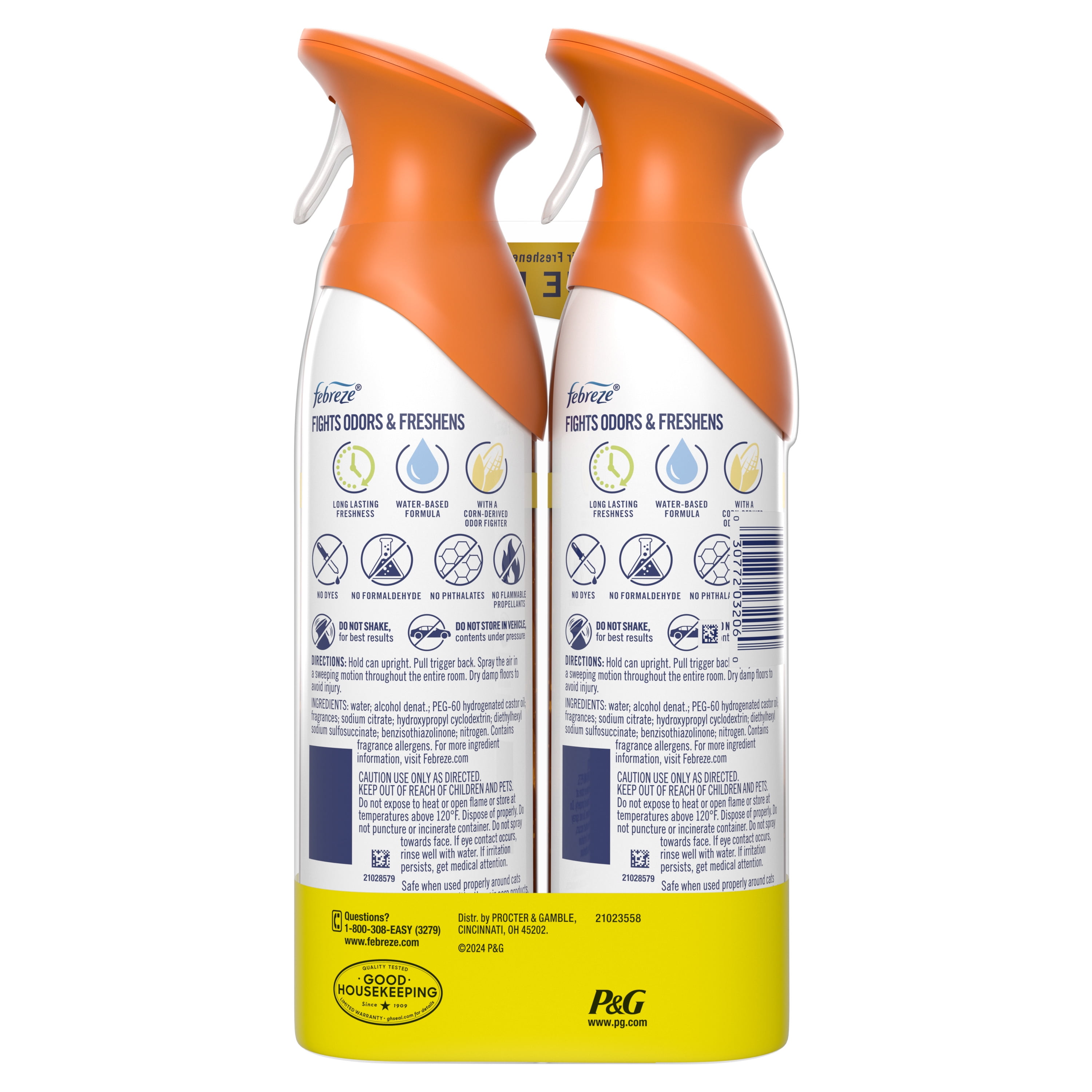 Febreze Air Mist Odor-Fighting Air Freshener Pumpkin Roll (8.8 oz, Pack of 2) tge1h