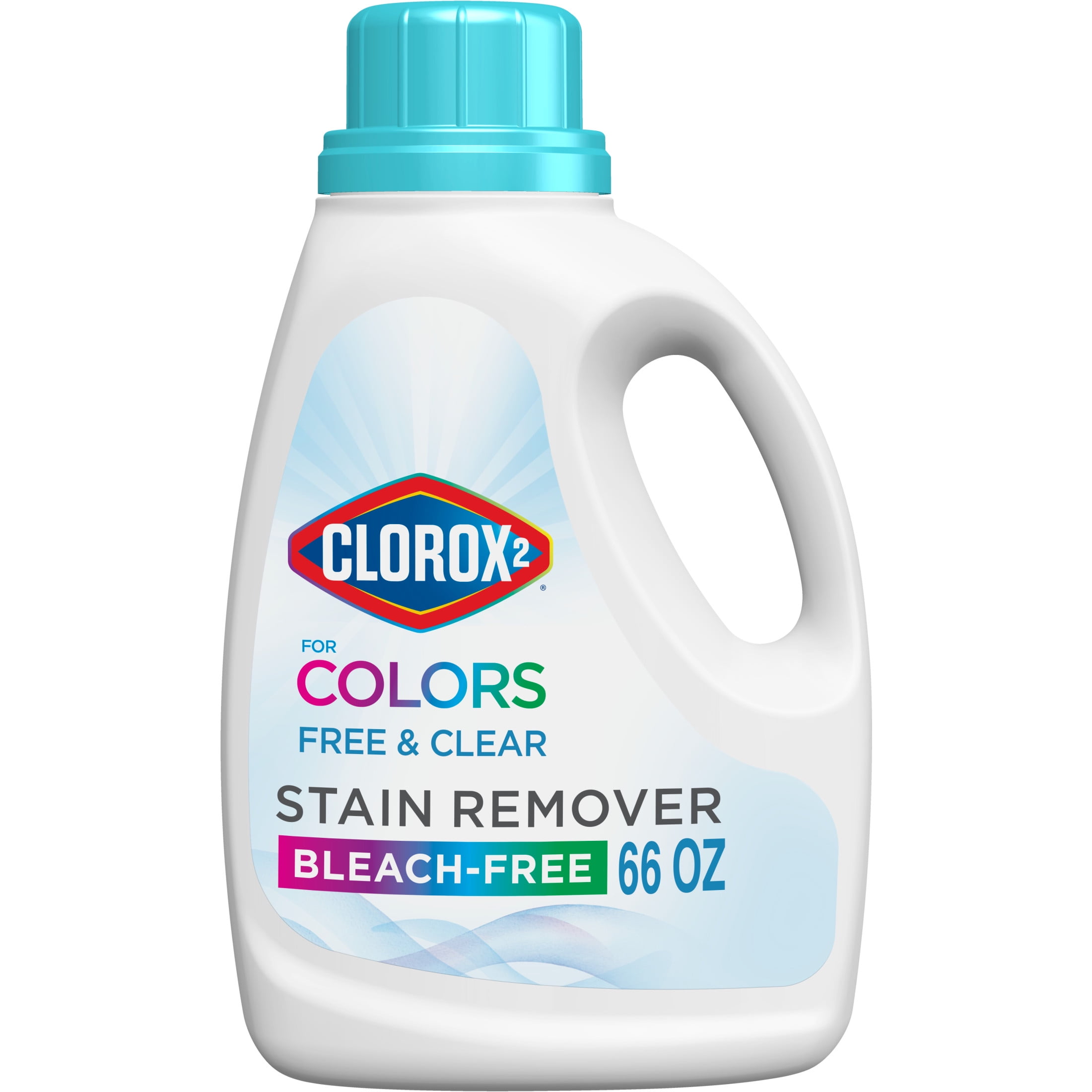 Clorox 2 Stain Remover and Laundry Additive, Free and Clear, Bleach Free (Clear, 66 fl oz) 4kpvc