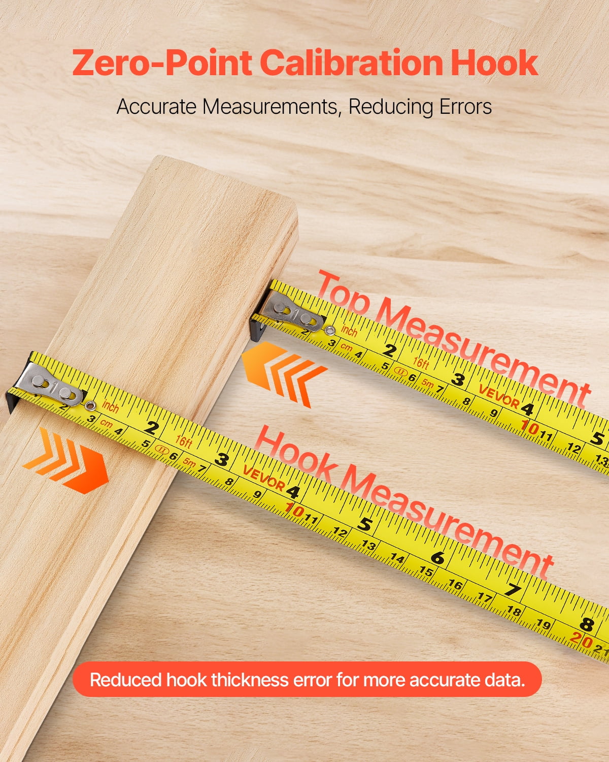 VEVOR 2-in-1 Laser Tape Measure, 135 ft Laser Distance Tool & 16 ft Magnetic Measuring Tape (Black, 135 ft) dl48z