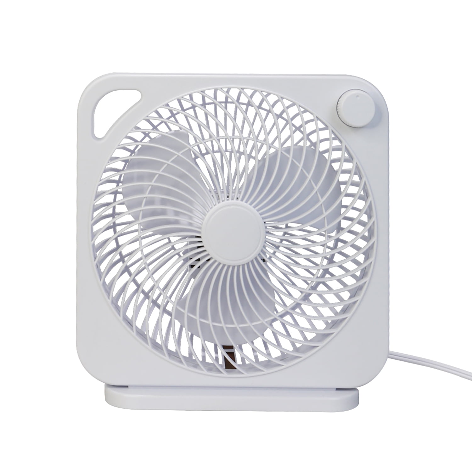 Mainstays 9 in 3-Speed Indoor Personal Table Fan (White, 9 in) 4vru6