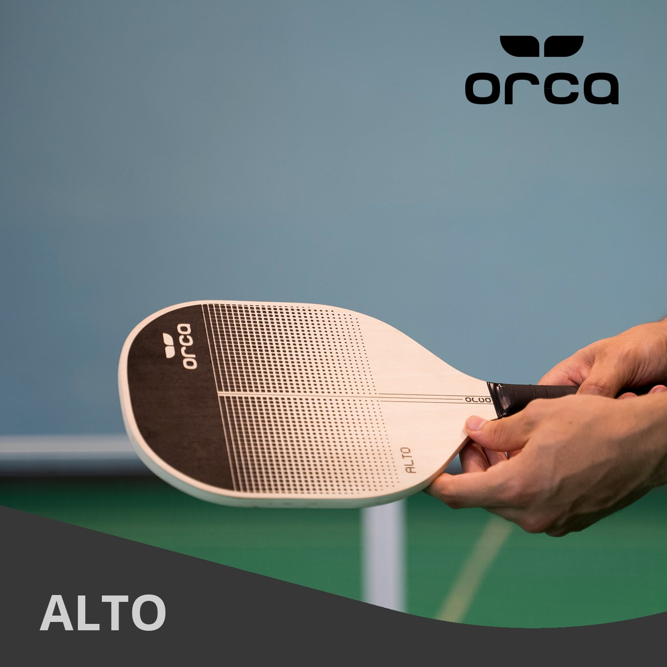 ORCA Alto Sports Series Wood Pickleball Paddle Set (Black, 2 Pack) imn0t