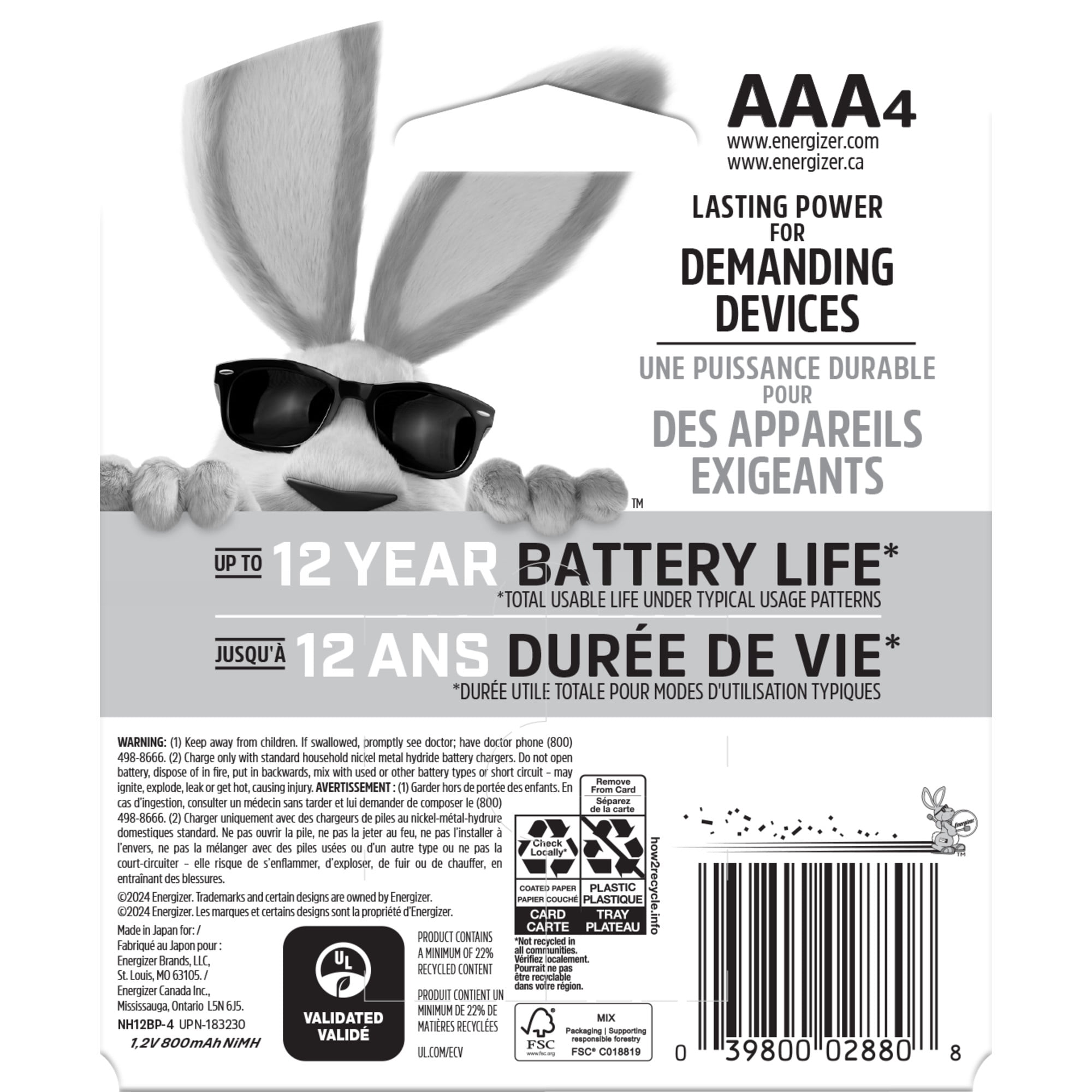 Energizer Rechargeable AAA Batteries (4 Pack) Long-Lasting NiMH Triple A Batteries dkyqs