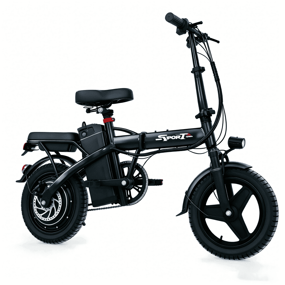 AZHAR 750W Foldable Electric Bike for Adults, Commuter E-Bike with 48V 10Ah Removable Battery (14 in) 7zh5g