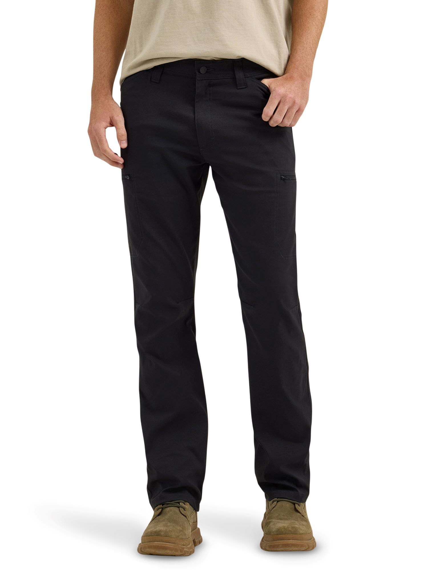 Wrangler Men's Outdoor All Terrain Cargo Pants with UPF 50+ Protection (Black) s3w2y