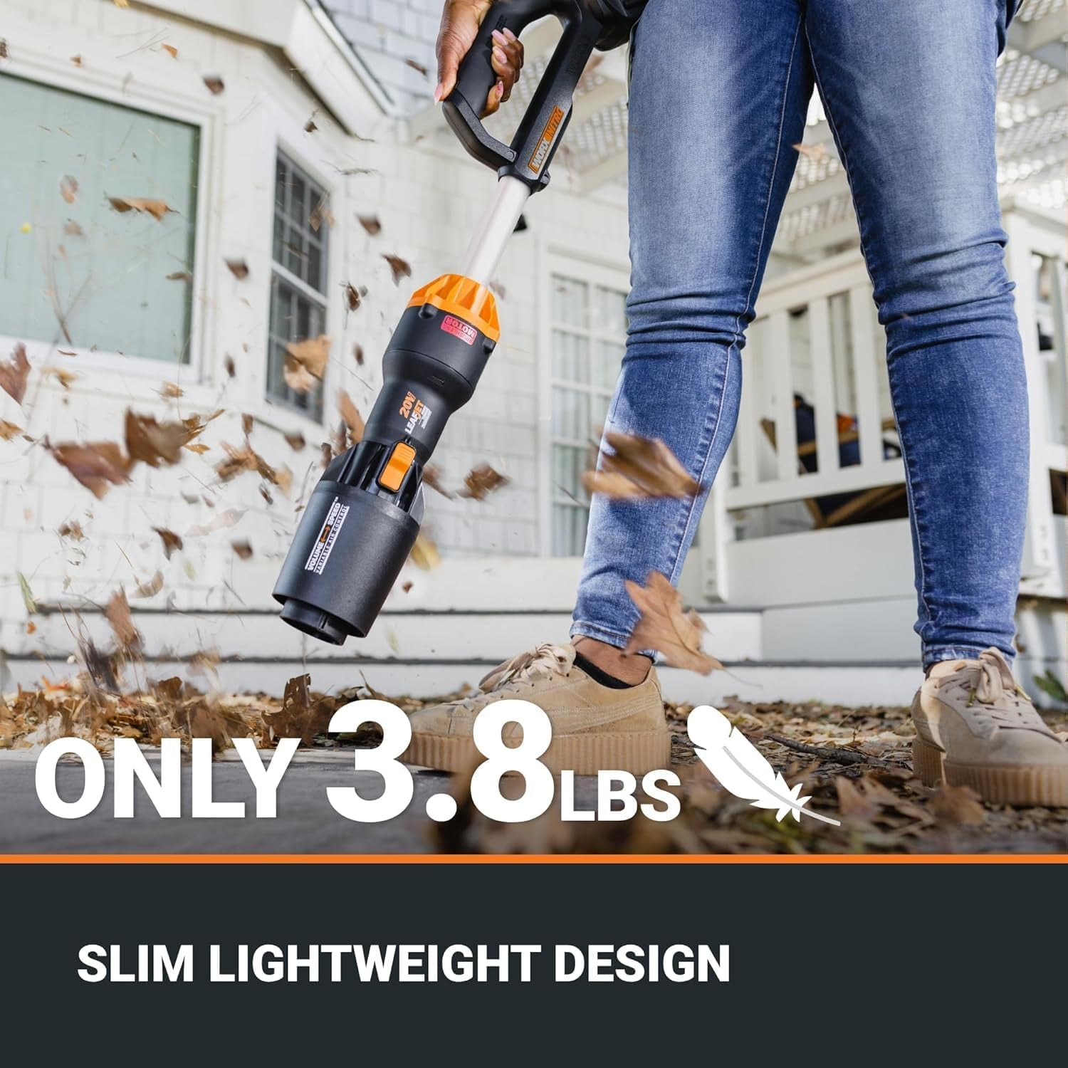 Worx WG543.9 20V Power Share LEAFJET Cordless Leaf Blower with Brushless Motor (Tool Only) ejh52