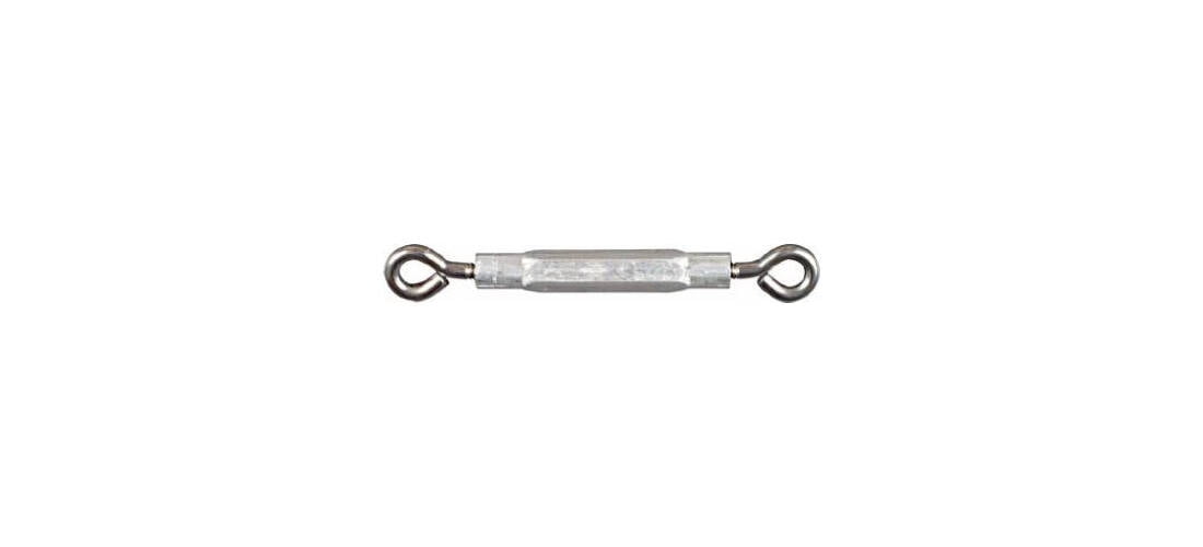 National Hardware Eye/Eye Turnbuckle Heavy-Duty Stainless Steel Cable Tensioner (Silver, 3/16 in x 5-1/2 in) 3nc2k