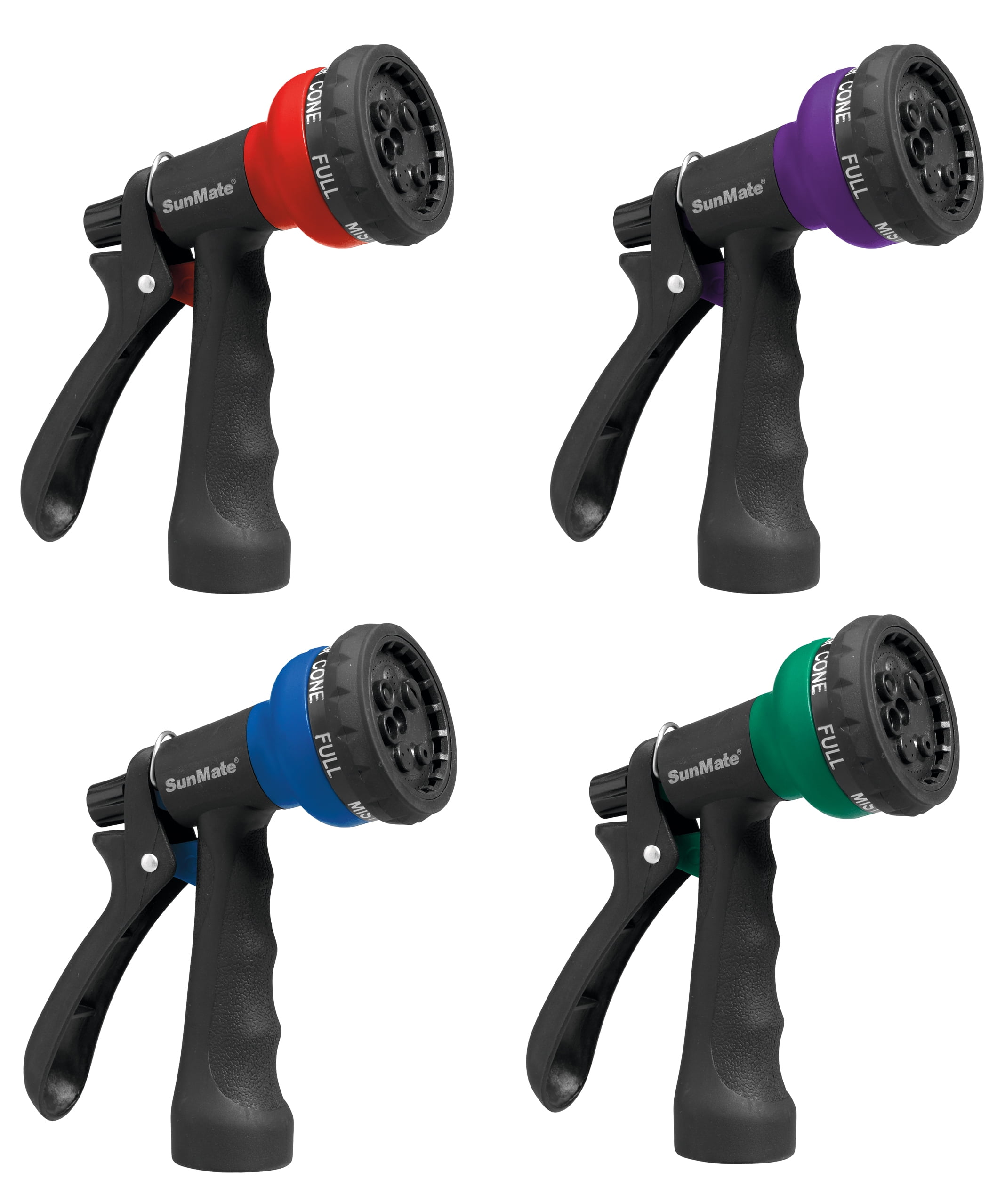 Orbit 7-Pattern Adjustable Hose Nozzle Spray Gun (Black, 2-Pack) vda8u