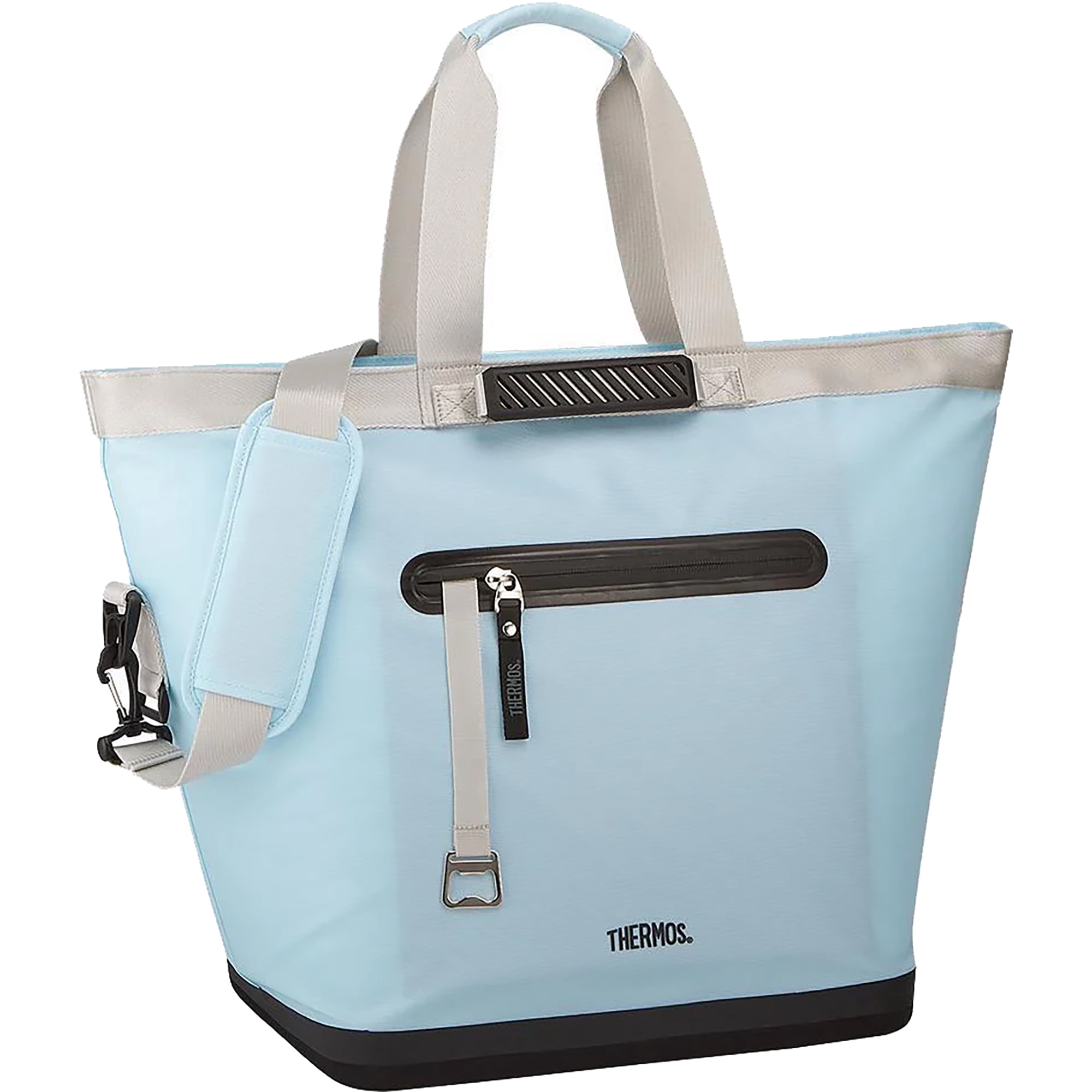 Thermos ICON Cooler Tote Bag, Insulated Leak-Proof Soft Sided Carrier (Glacier, 30-Pack Capacity) gz4oj