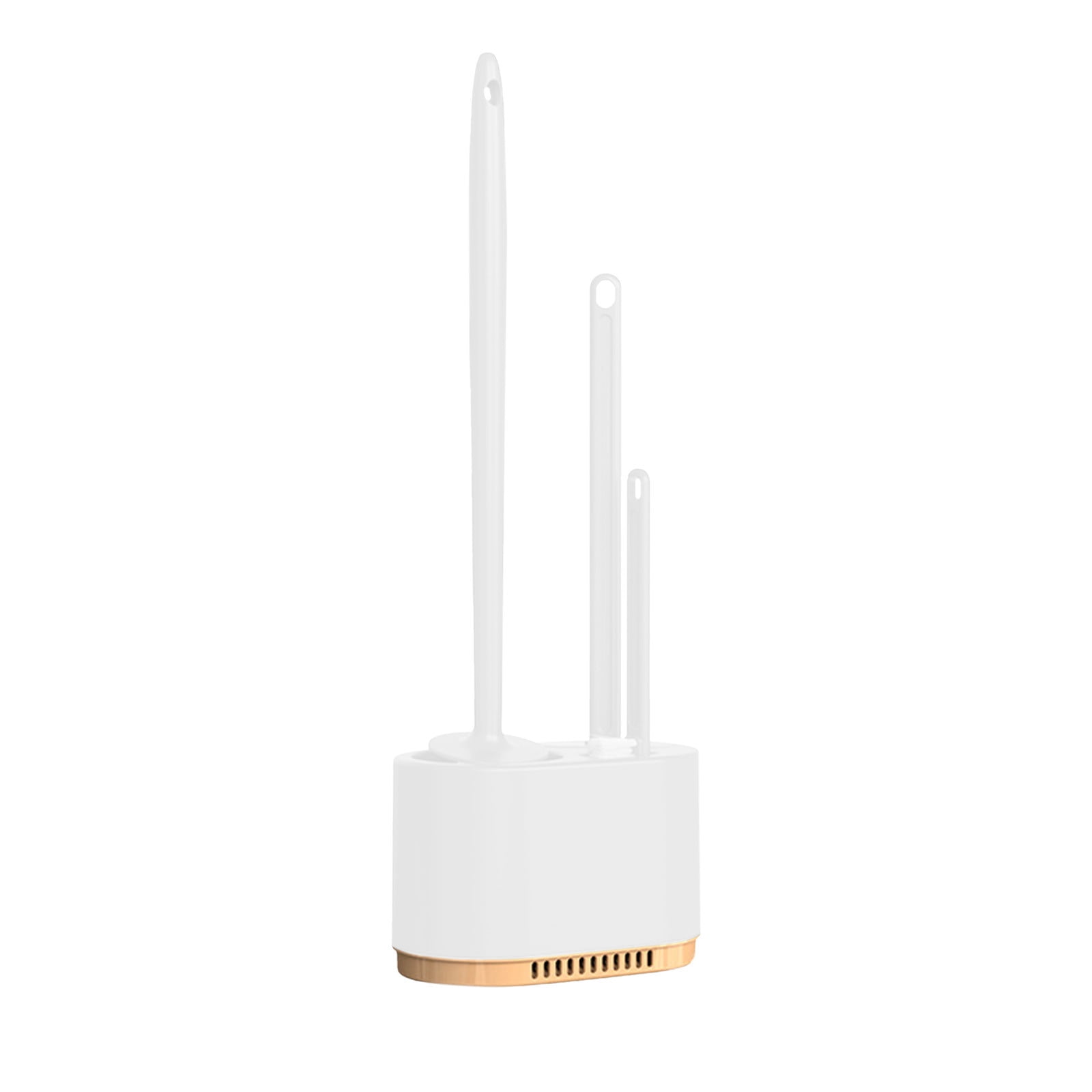 sgcylowq Toilet Plunger and Bowl Brush Combo Set with Caddy (White, 17 in) w7x1z